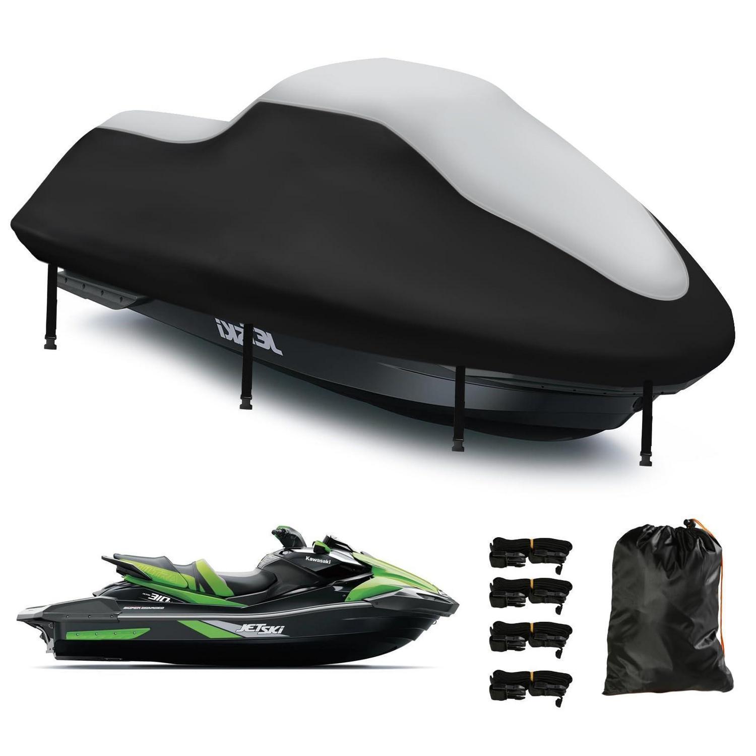 Jetski Abdeckung 3-sitzer 420d Nano, Wasserdicht, Uv-beständig, 291-318cm