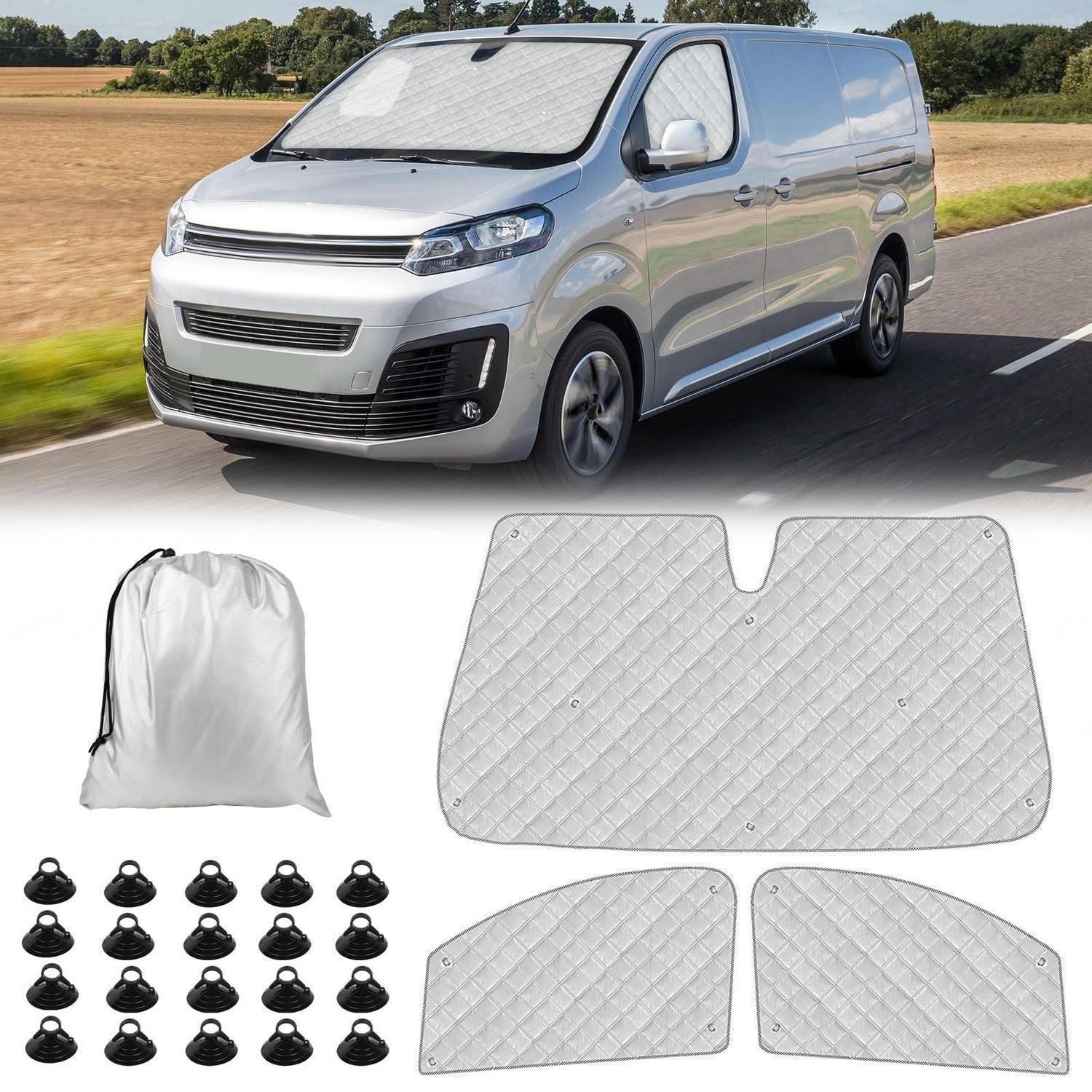 3-teilige Thermomatten Für Citroen Jumpy & Opel Vivaro, Sonnenschutz-abdeckung