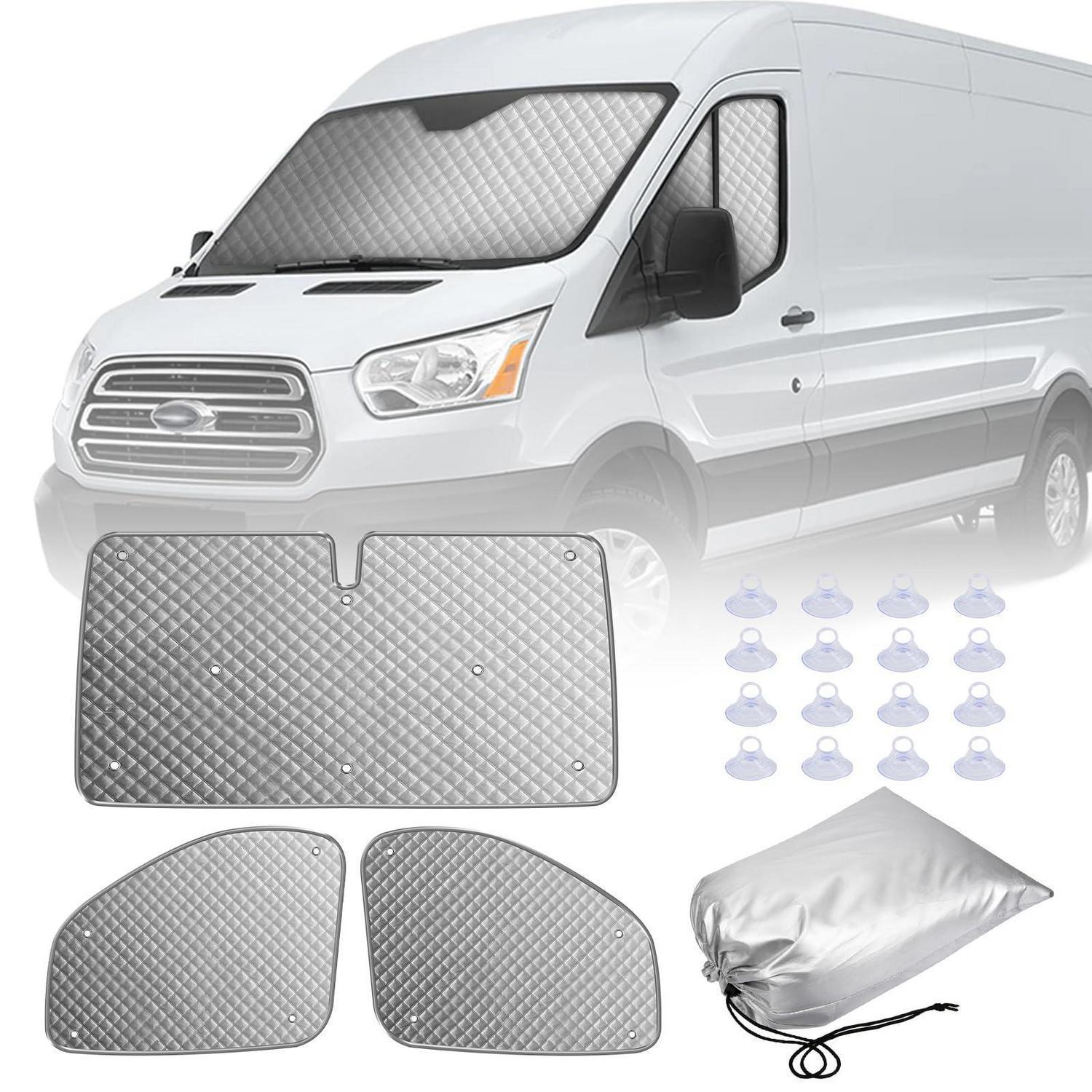 3-teilige Thermomatten Für Ford Transit Van Mk8 (2014-2023) - Sonnenschutz & Isolierung