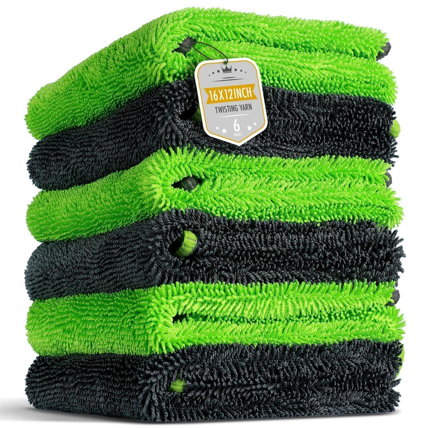 6er-pack Mikrofasertücher 40x30cm – Hochsaugfähig, Kratzfrei, Streifenfrei