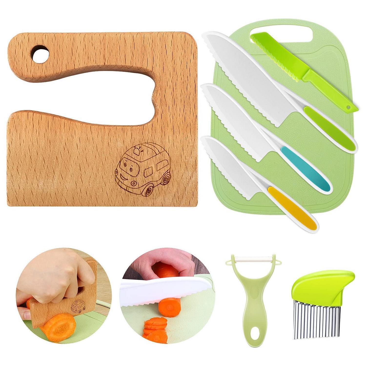 Kindermesser Set 8-teilig, Montessori Schneidewerkzeug, Bpa-frei, Ab 2 Jahre