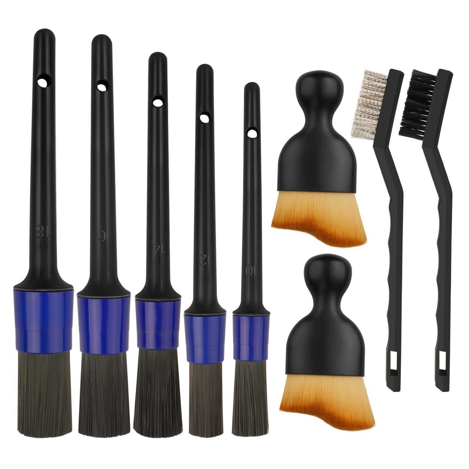 9-teiliges Auto Detailing Pinsel Set, Ultrasoft Detail Bürsten Für Innen & Außen