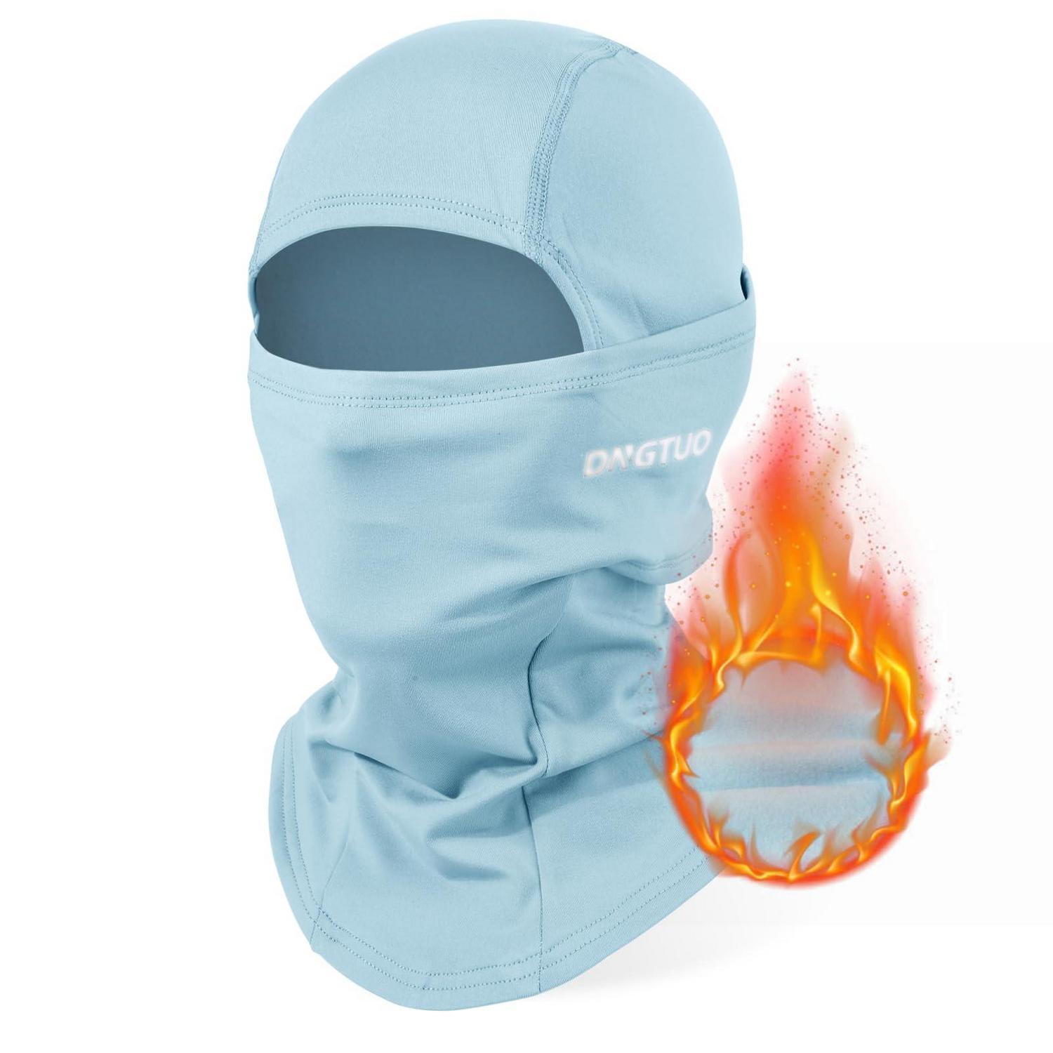 Sturmhaube Winter Winddicht Fleece Gefüttert Für Damen Herren Blau