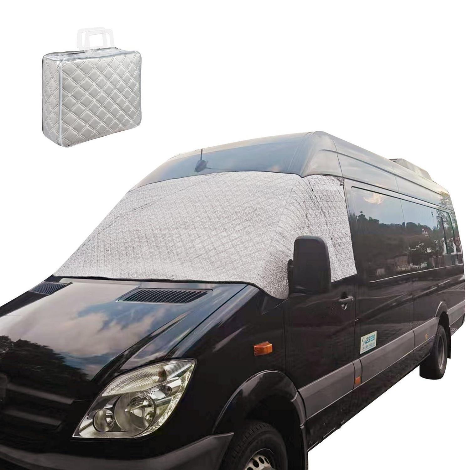 Frontscheibenabdeckung Für Mercedes Vito Iii W447 (2014-2024) - Ganzjahresschutz Silber