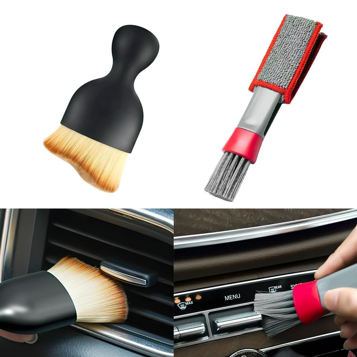 Auto Innenraum Reinigungsbürsten Set, 2-teilig, Weich, Für Armaturenbrett & Lüftung