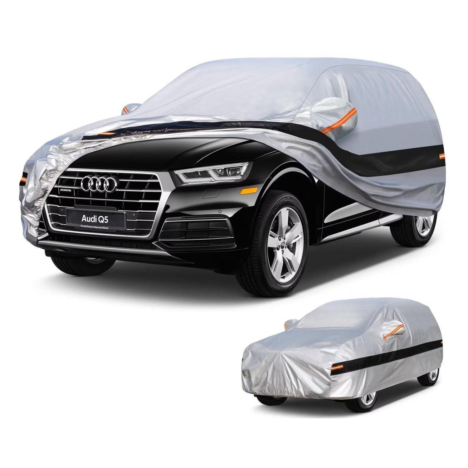 Autoabdeckung Suv 10 Lagen 100% Wasserdicht Für Audi Q5 (2008-2025) Silber