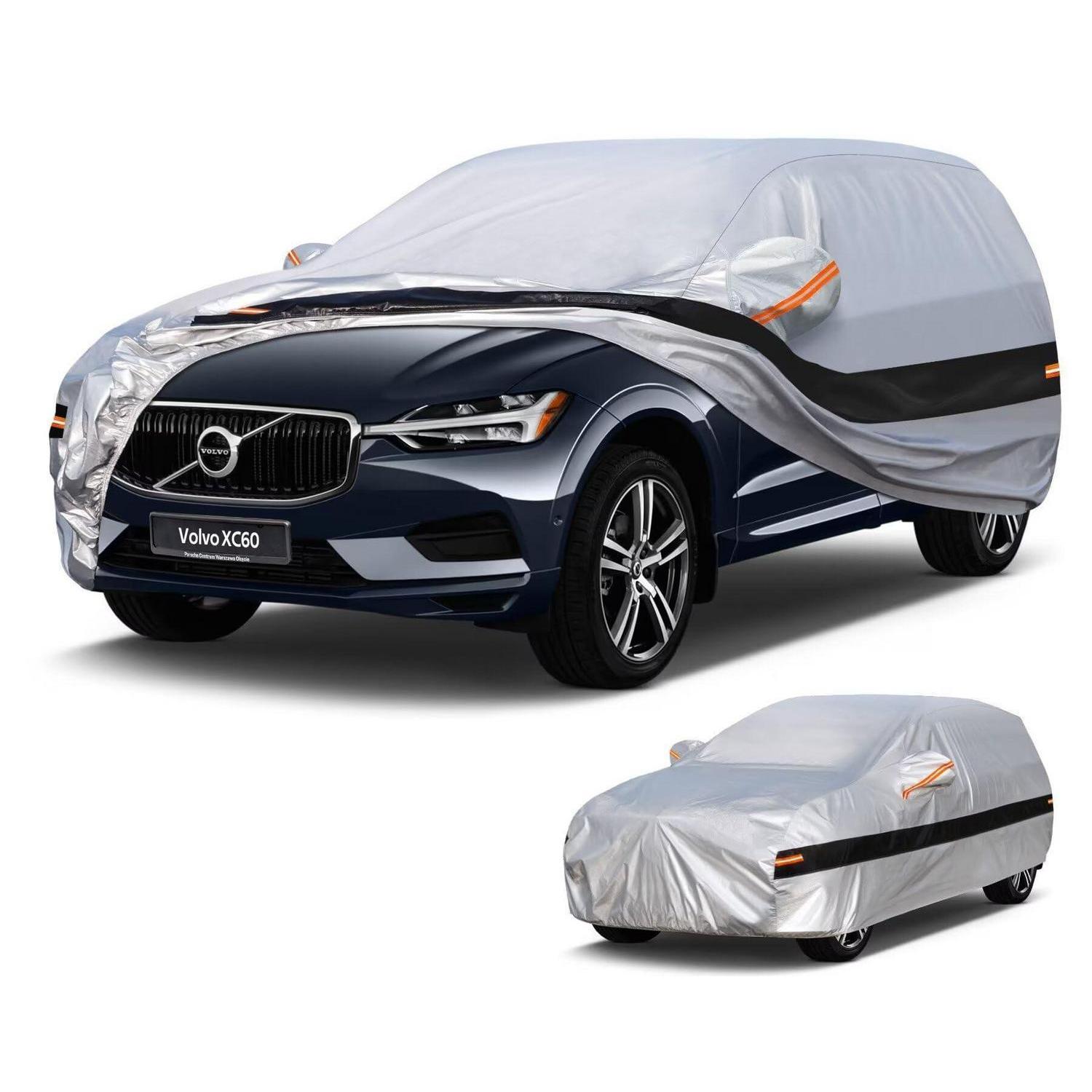 Autoabdeckung Suv 10 Lagen 100% Wasserdicht Für Volvo Xc60 (2008-2025) Silber