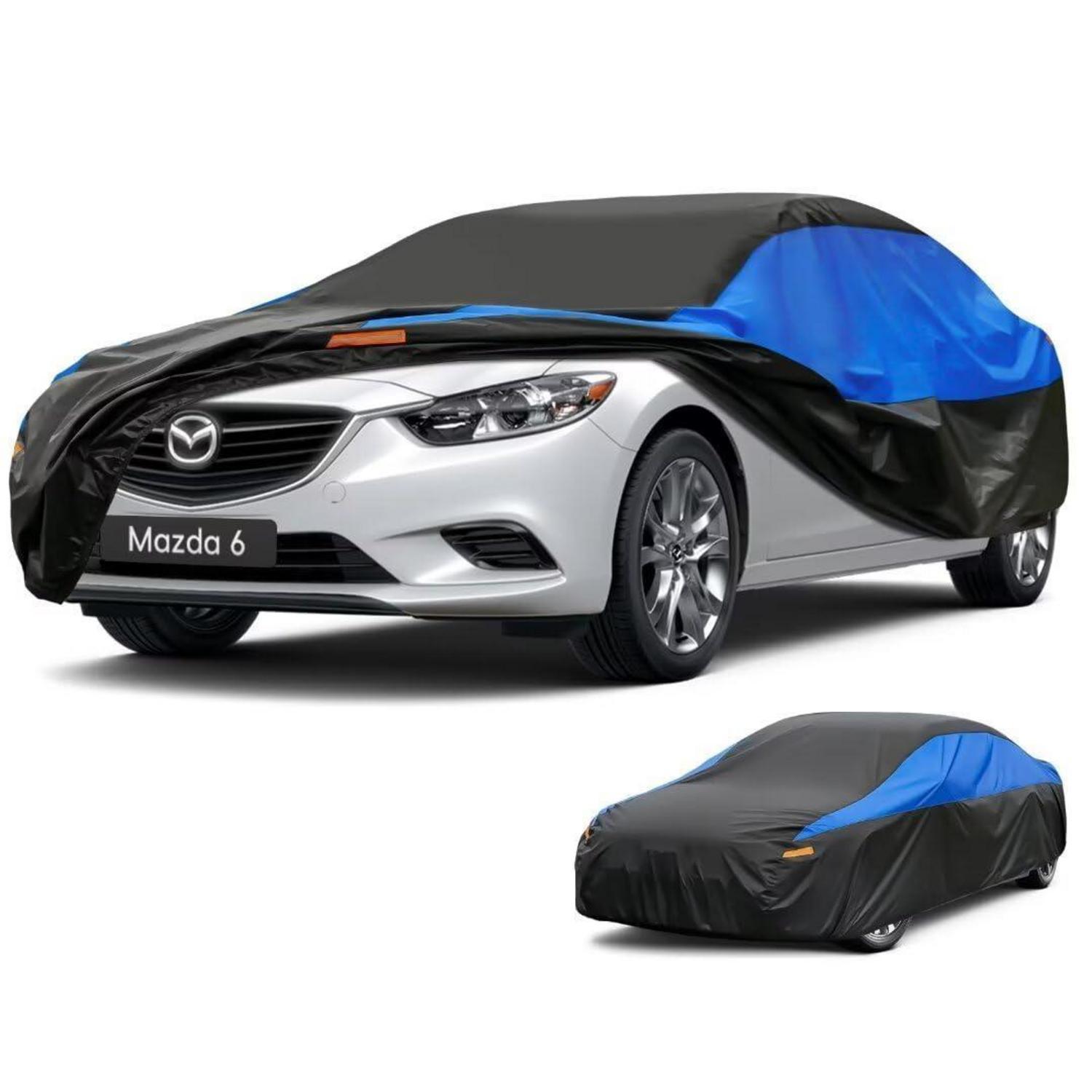 Autoabdeckung Wasserdicht Atmungsaktiv Für Mazda 6 (2005-2024) Schwarz Blau