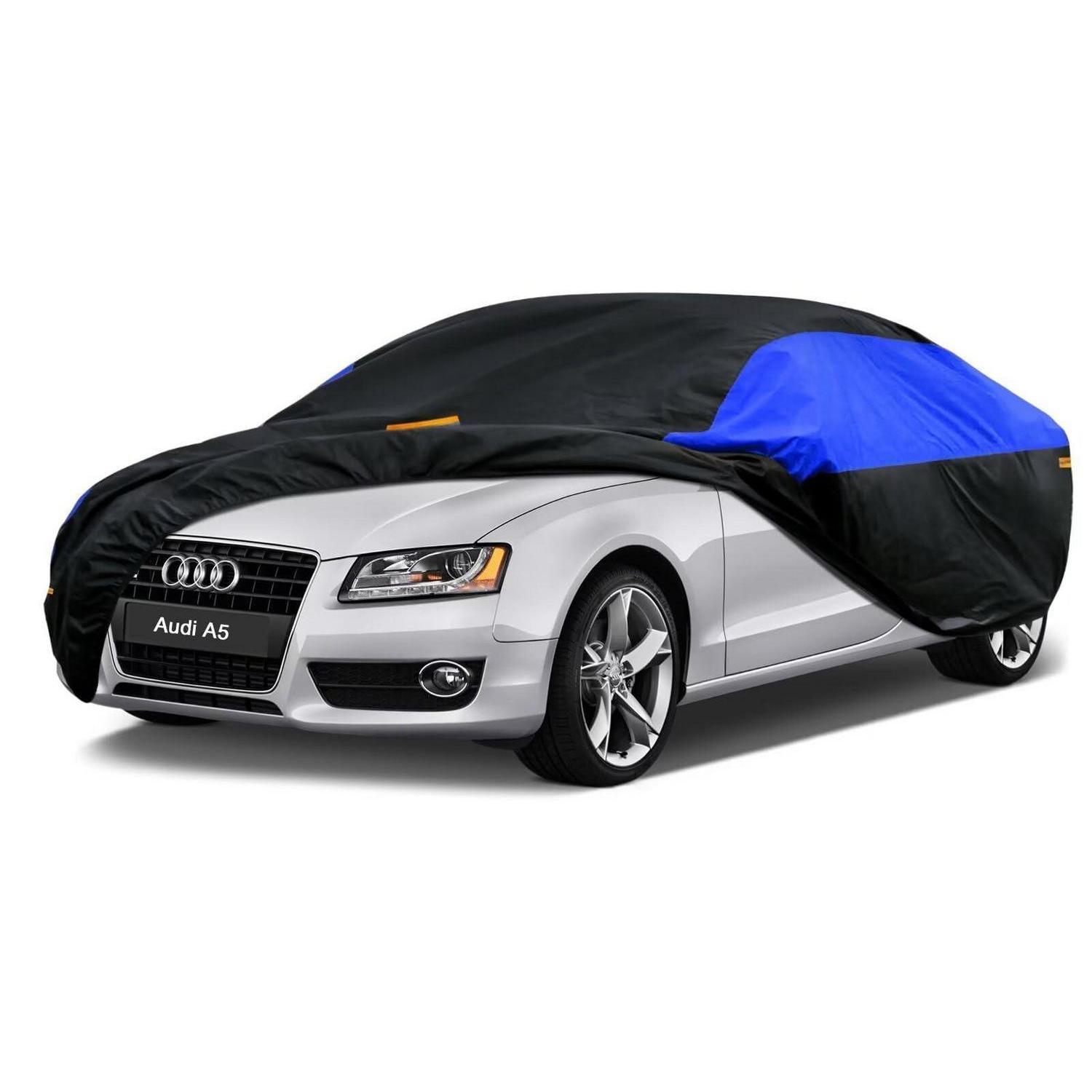 Autoabdeckung Wasserdicht Atmungsaktiv Für Audi A5 (2009-2024) Schwarz Blau