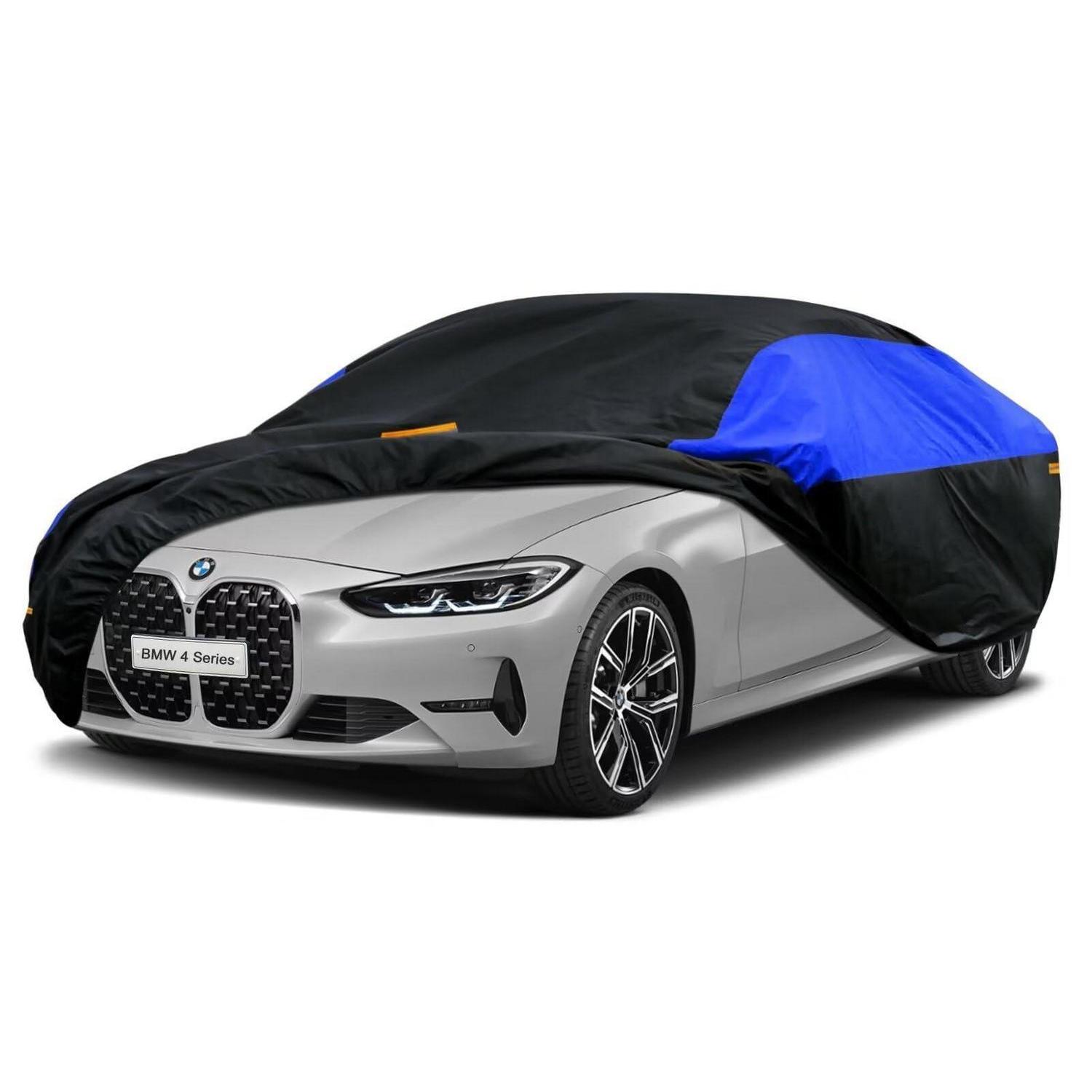 Autoabdeckung Wasserdicht Atmungsaktiv Für Bmw 4 Series (2013-2024) Schwarz Blau