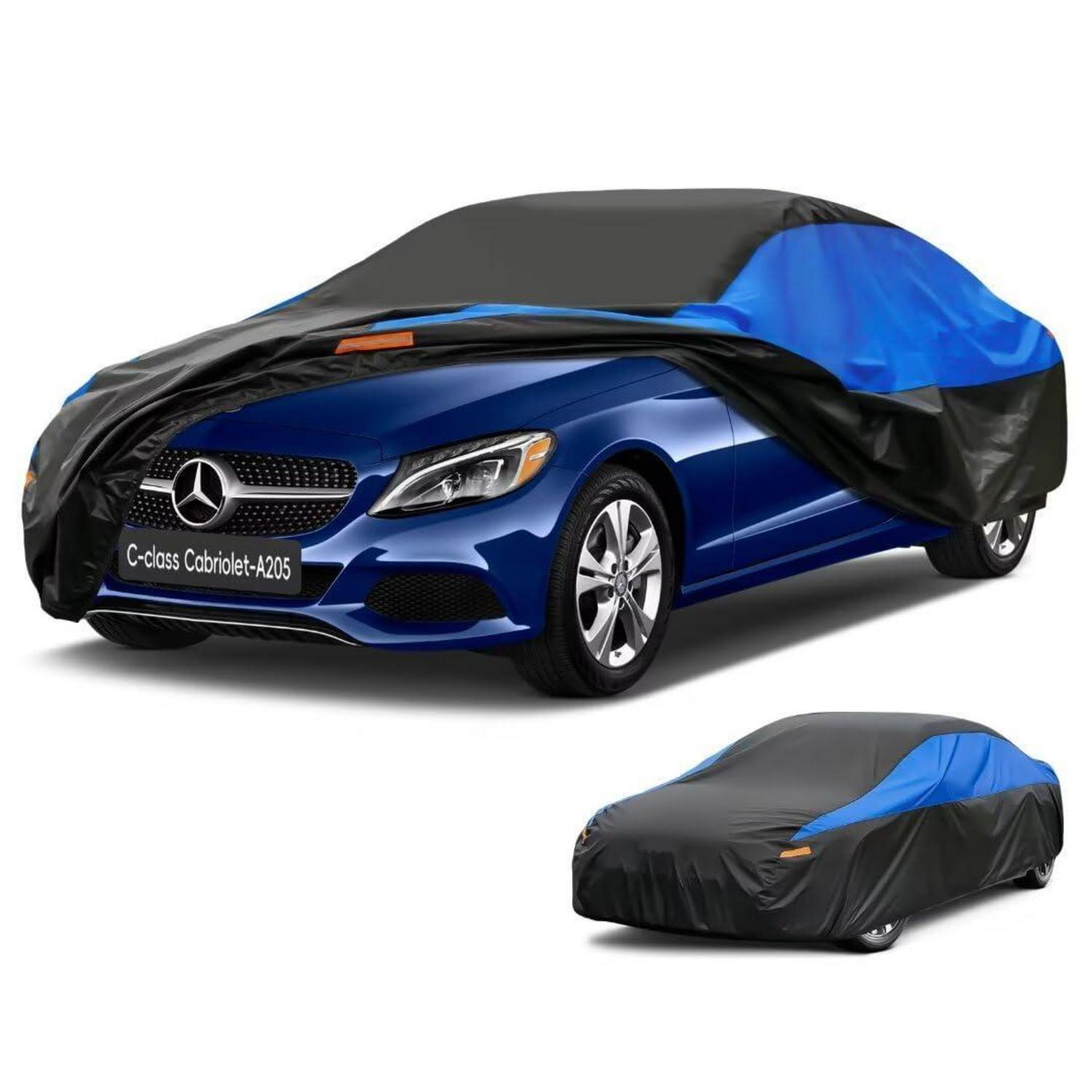 Autoabdeckung Wasserdicht Atmungsaktiv Für C-klasse Cabriolet A205 (2018-2021) Schwarz Blau