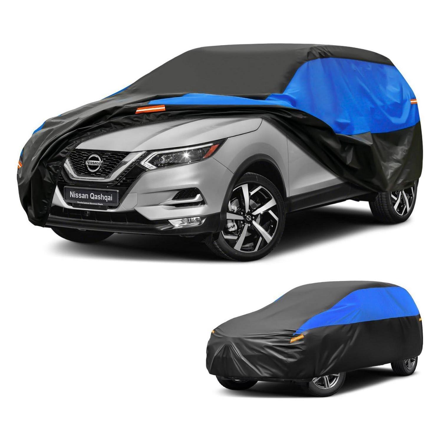 Autoabdeckung Wasserdicht Atmungsaktiv Für Nissan Qashqai (2007-2025) Schwarz Blau