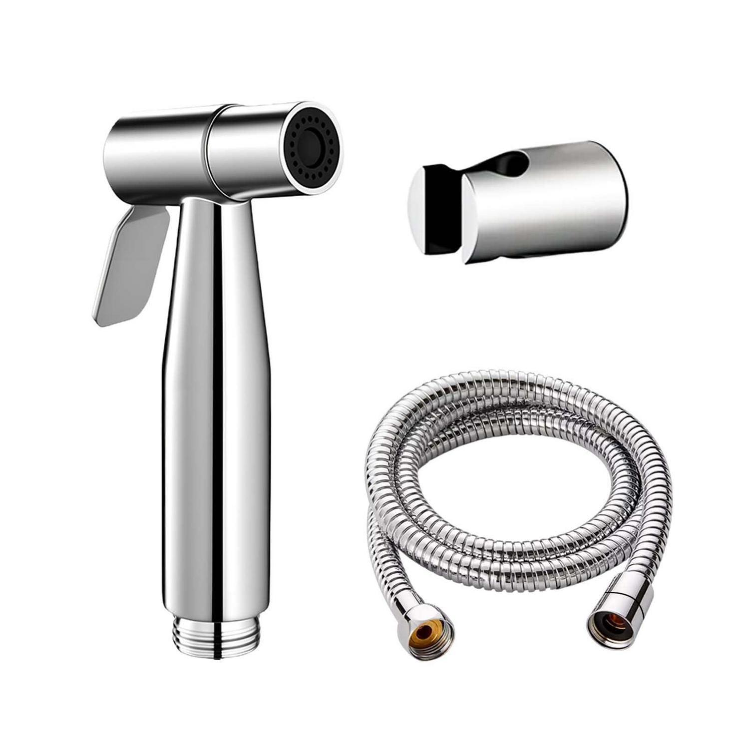 Bidet-handbrause Edelstahl Gebürstet Mit 125cm Schlauch Und Wandhalterung