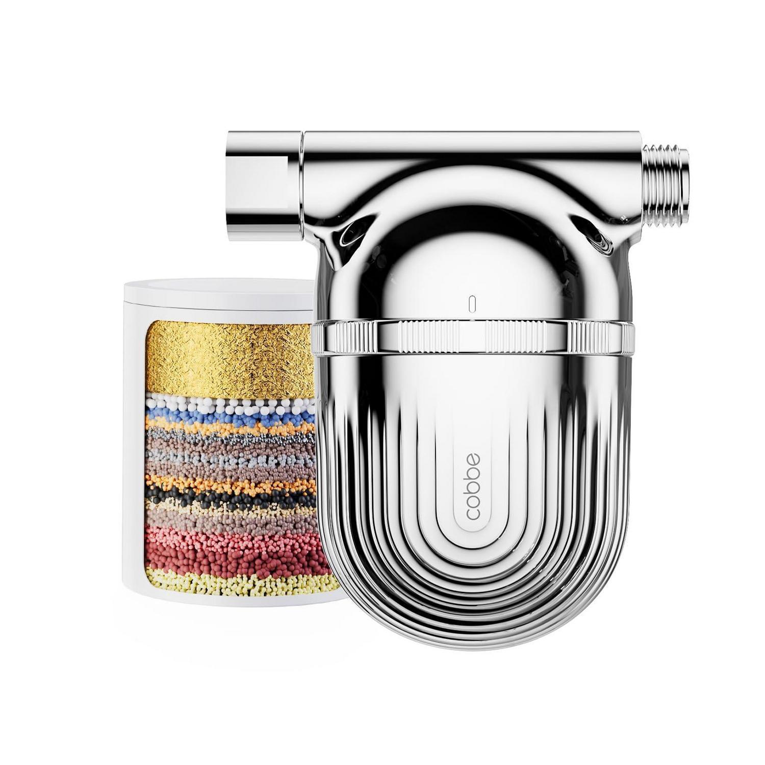 Duschfilter Mit Vitamin C Für Hartes Wasser, 34-stufen-filter, Chrom