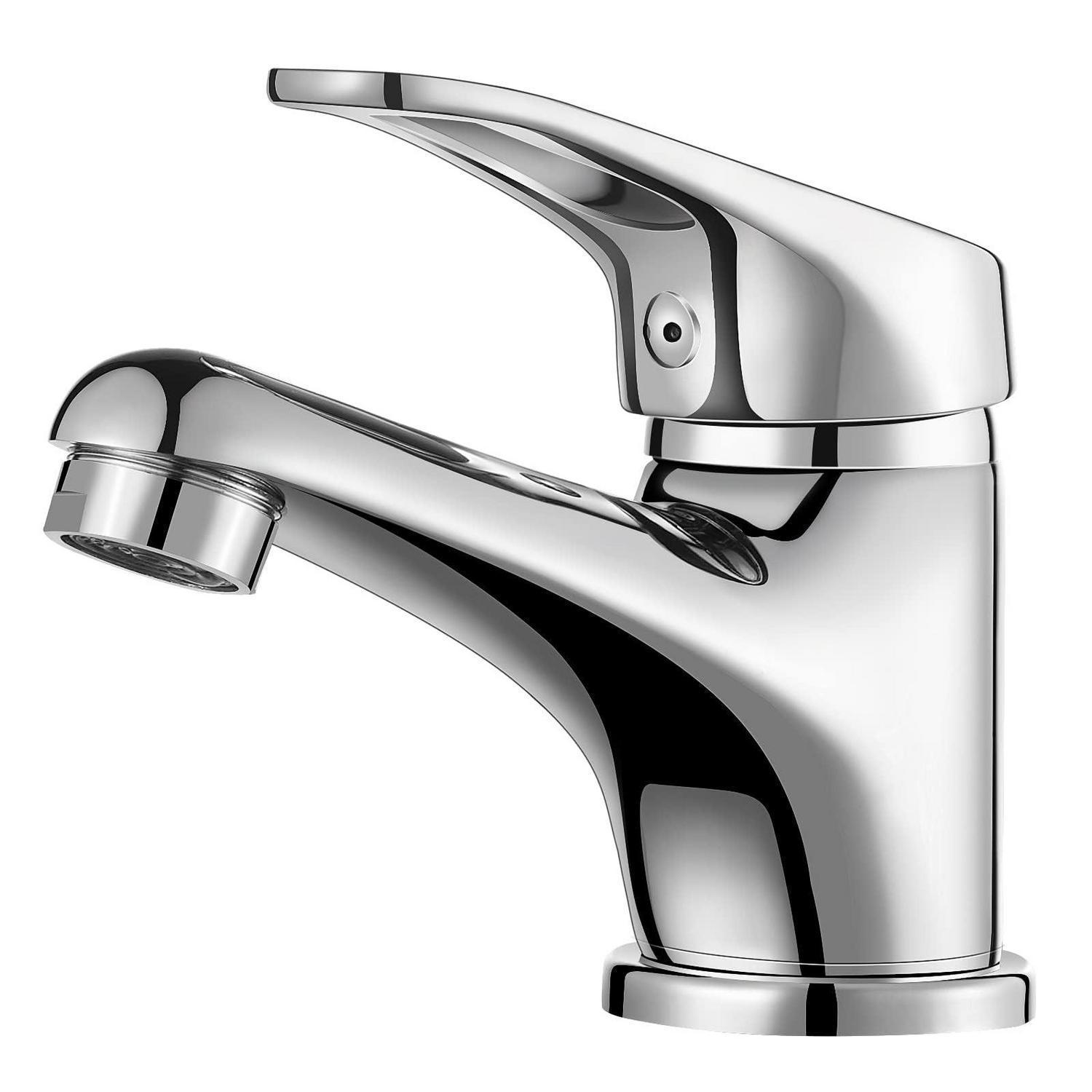 Waschtischarmatur Chrom Mit Wassersparfunktion Für Kalt- Und Warmwasser