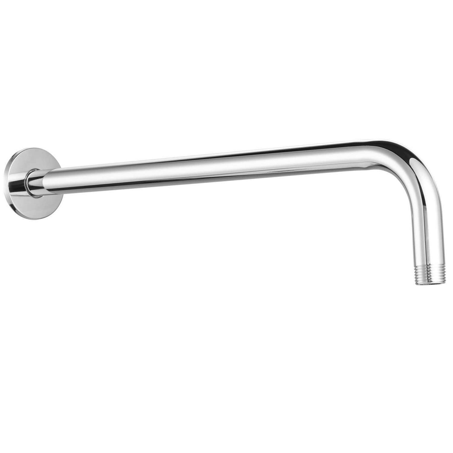 Duscharm Verlängerung 38cm Edelstahl Wandmontage Mit Flansch Chrom