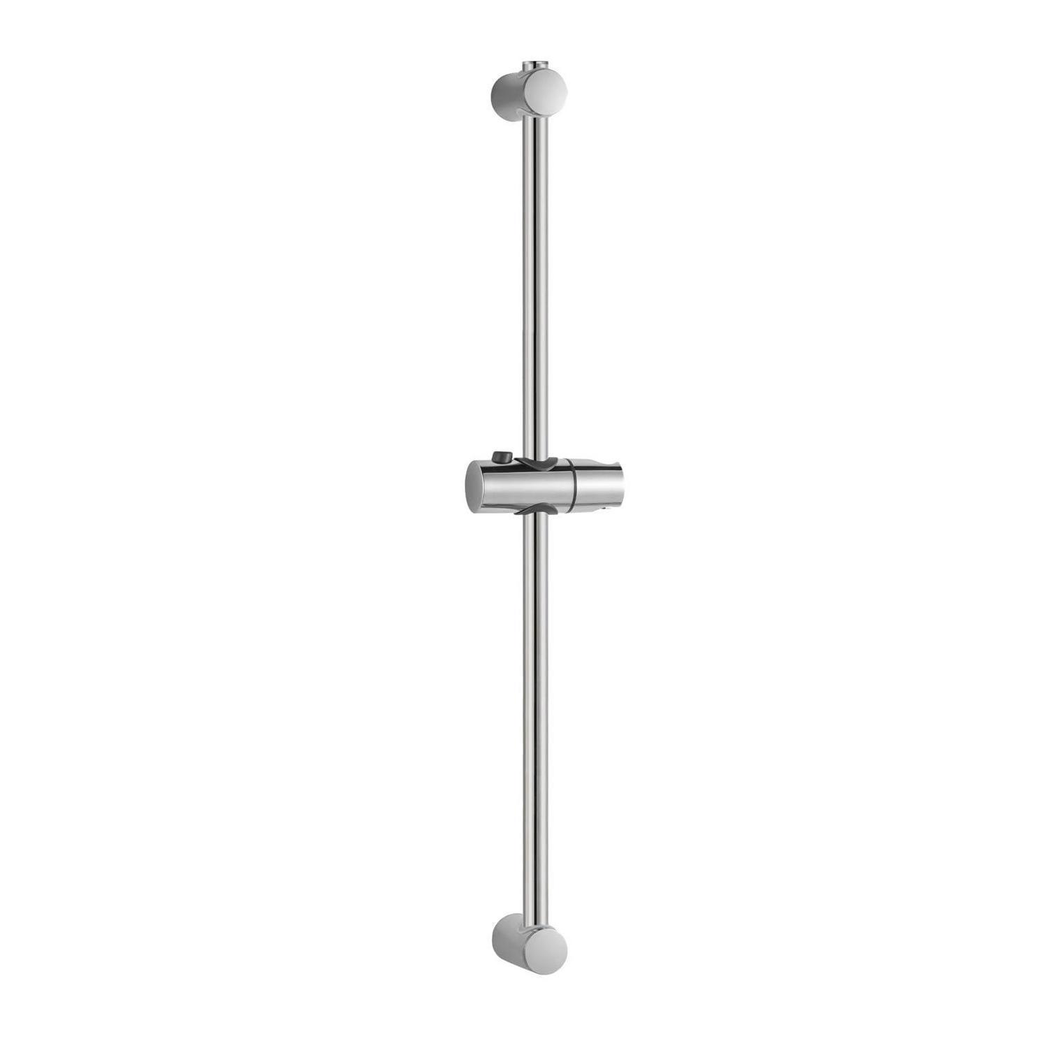 Duschstange 90cm Chrom, Verstellbar, Mit Brausehalterung, Für Bestehende Bohrlöcher