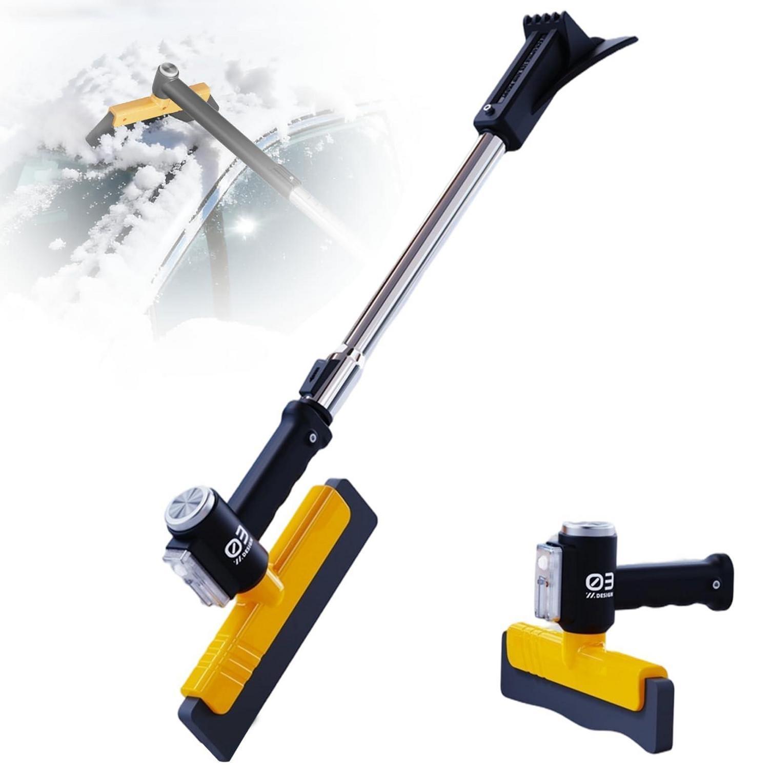 Eiskratzer Mit Besen, Teleskop, 360° Drehbar, 71-95 Cm, Für Auto & Suv