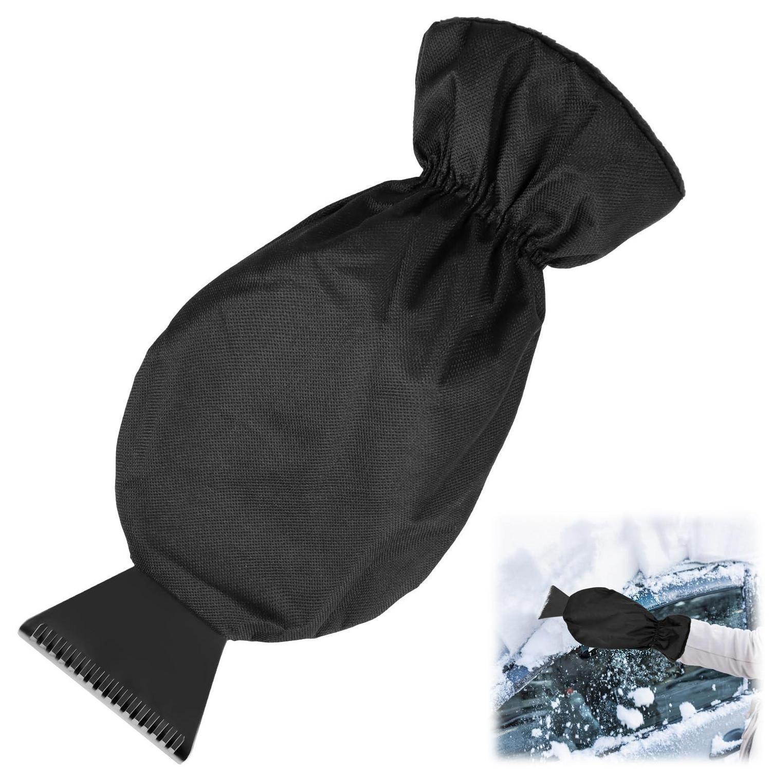 Eiskratzer Mit Handschuh Schwarz, Gefüttert, Wasserdicht, Für Auto, Suv, Transporter