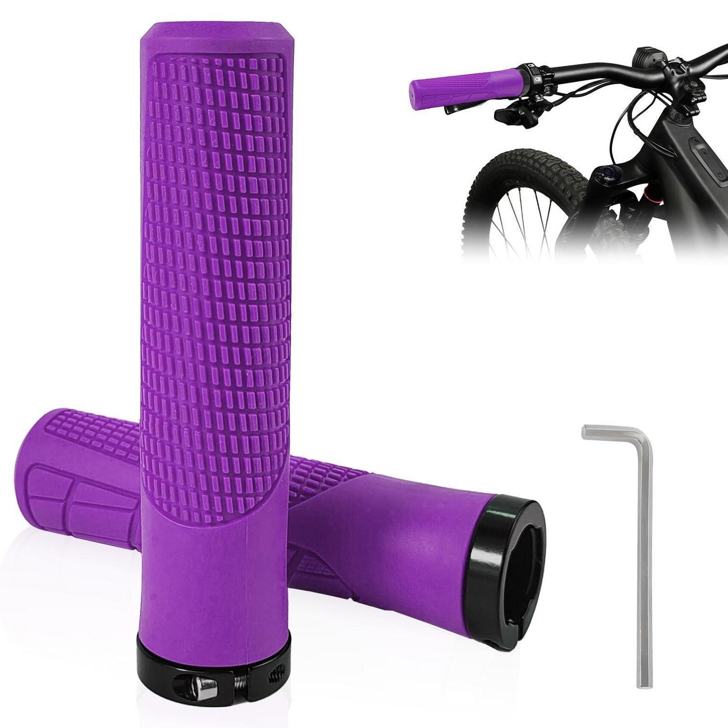 Ergonomische Fahrradgriffe Violett 22mm Universal Für Mtb, E-bike, Citybike