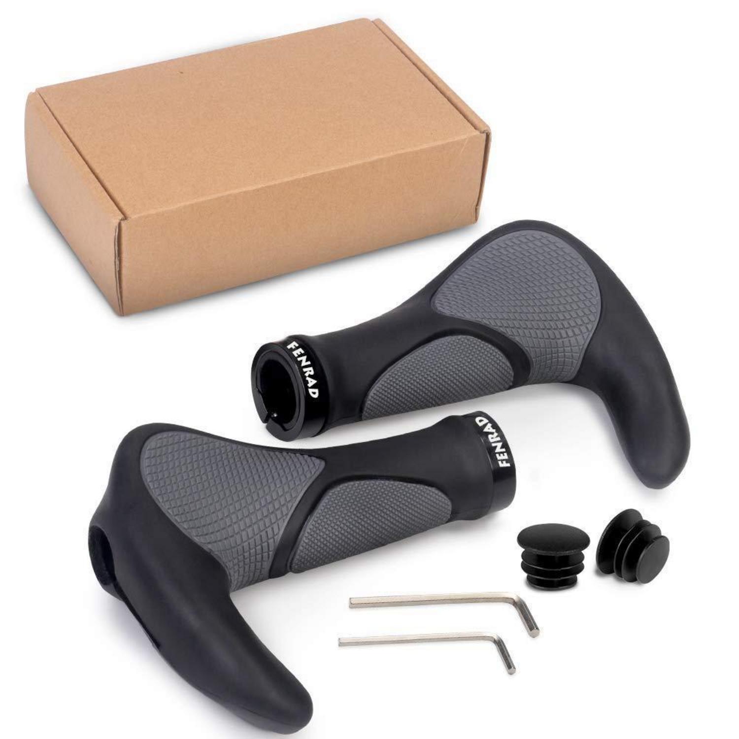 Ergonomische Fahrradgriffe Mit Horn Für Mtb, Trekking, E-bike, Cityrad, 22mm