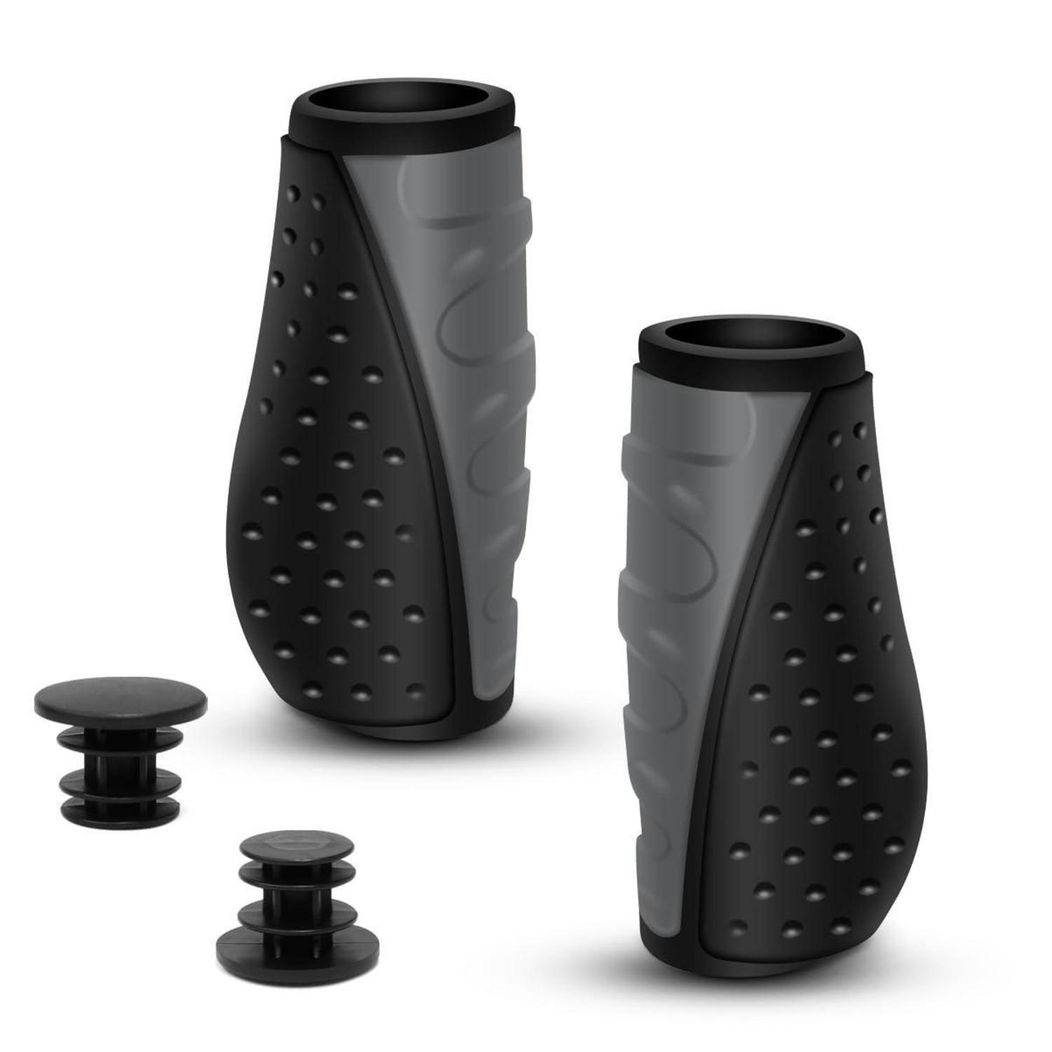 Ergonomische Fahrradgriffe Rutschfest Für Mtb, Klapprad, 22,2mm Lenker Grau