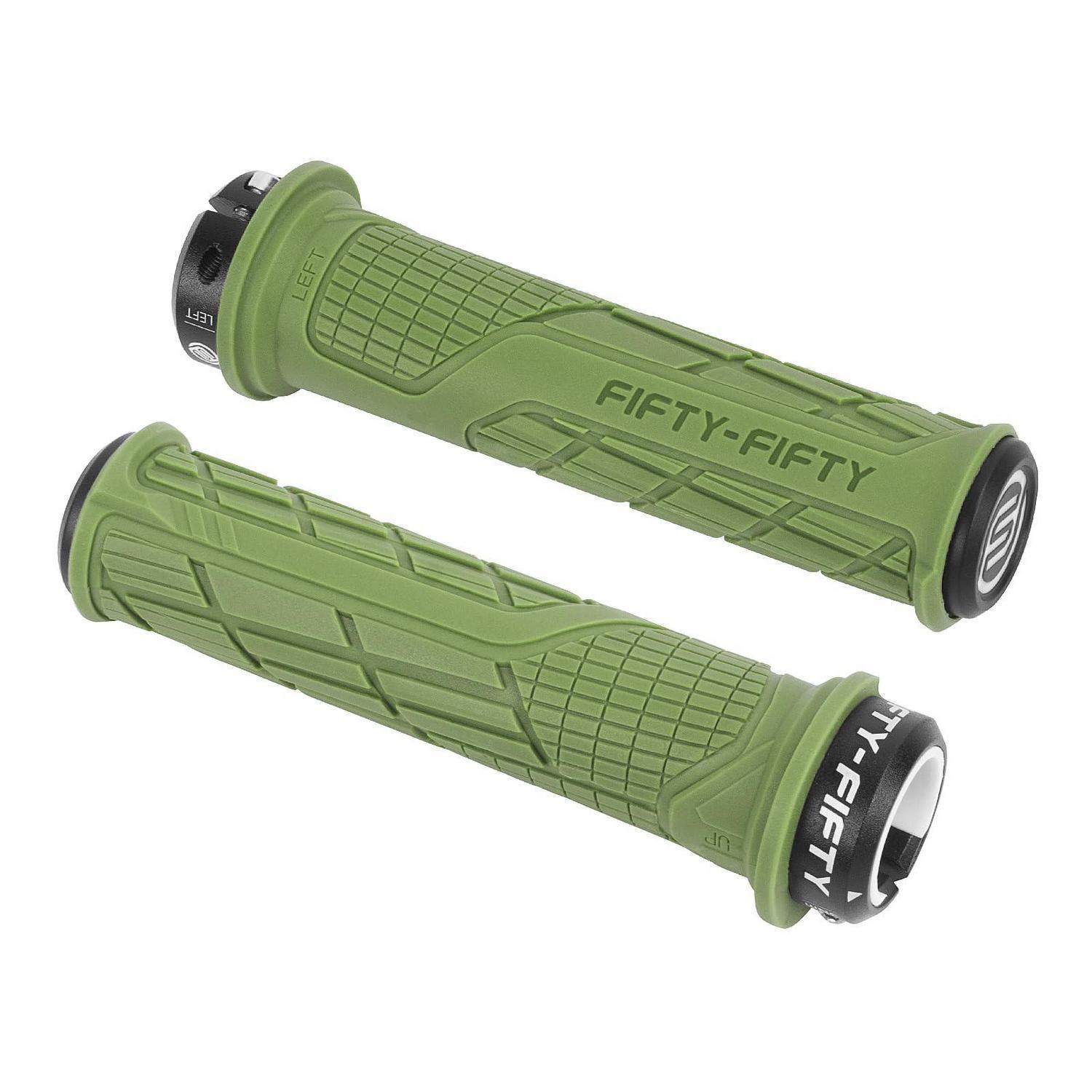 Fahrradgriffe Mtb Aus Rutschfestem Gummi, Single Lock-on, Olivgrün