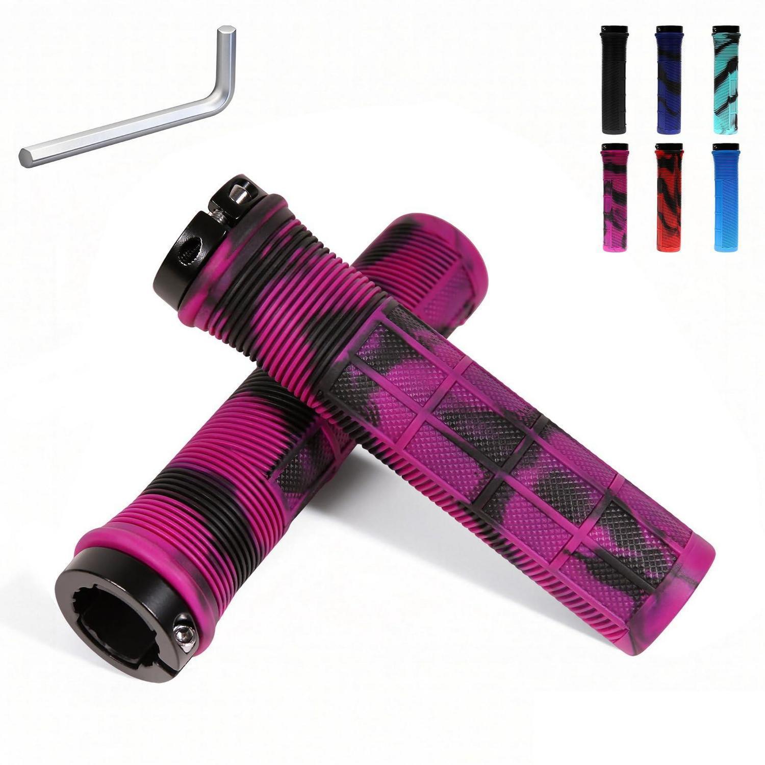 Fahrradgriffe 22mm Universal Ergonomisch Rutschfest Mit Lock-on Design Für Mtb, Roller