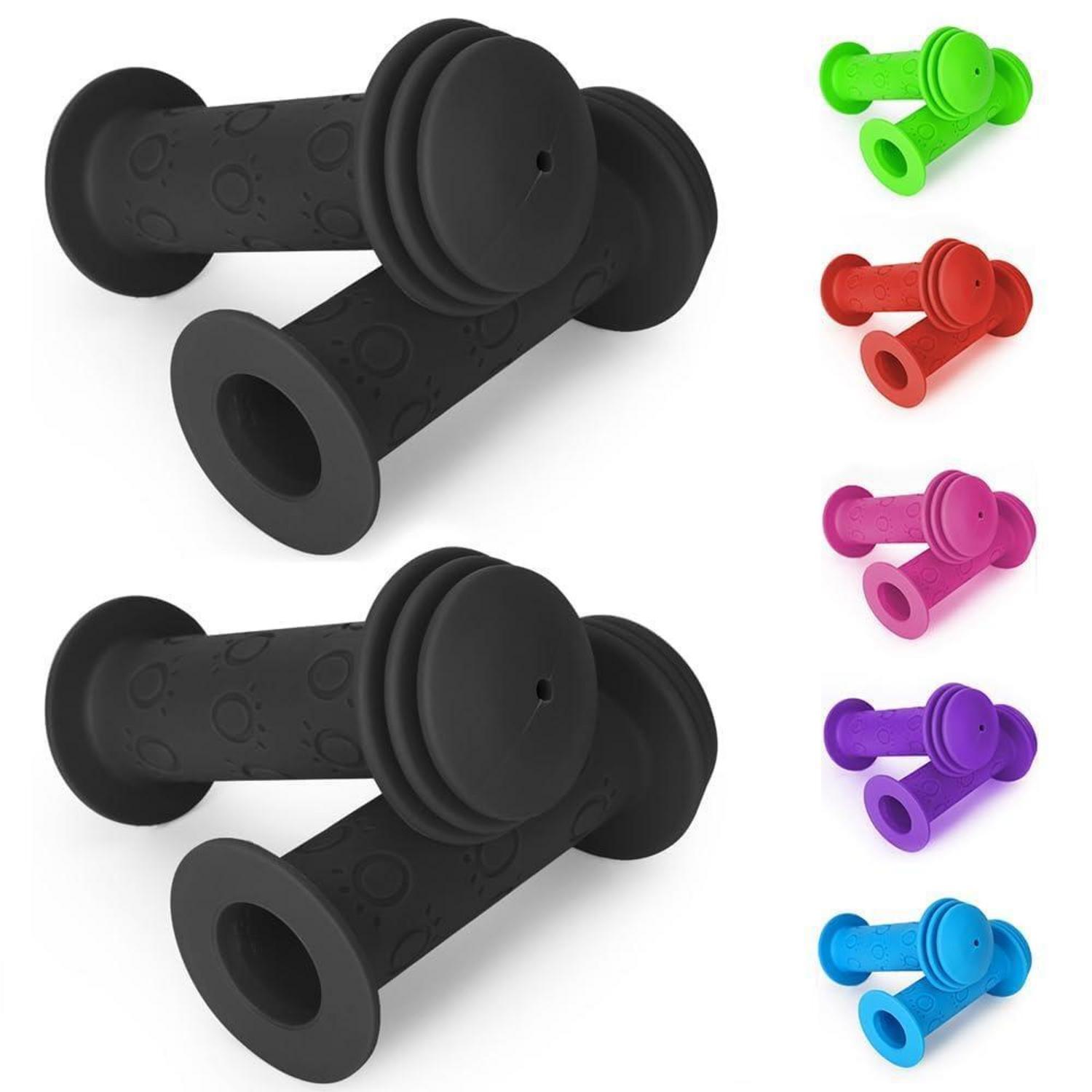 Kinder Fahrradgriffe 105mm Mit Prallschutz Für Roller & Laufrad, 2er Set