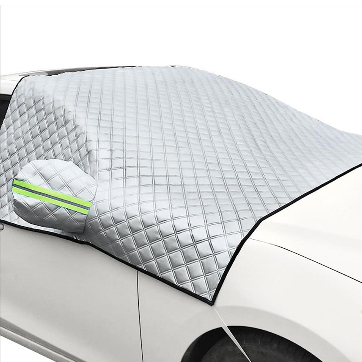 Frontscheibenabdeckung Auto Mit Spiegelabdeckung, 4-lagig, Universell, Winddicht