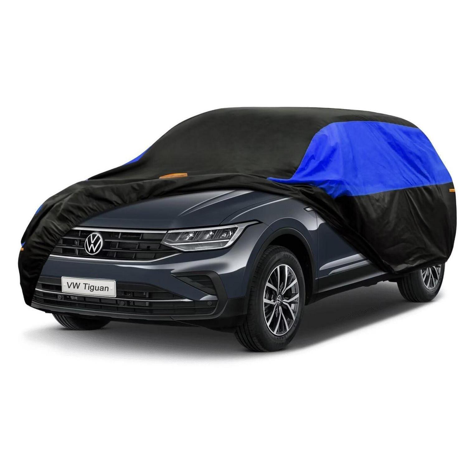 Autoabdeckung Wasserdicht Atmungsaktiv Für Vw Tiguan (2007-2024) Schwarz Blau