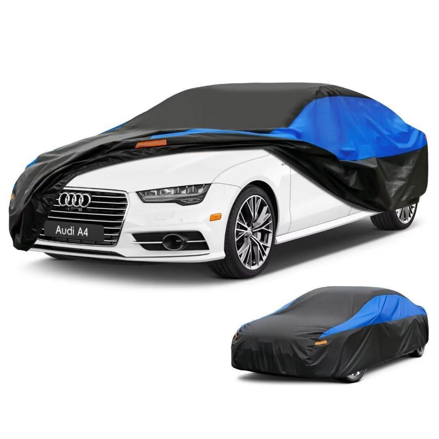 Autoabdeckung Wasserdicht Atmungsaktiv Für Audi A4 (2004-2024) Schwarz Blau