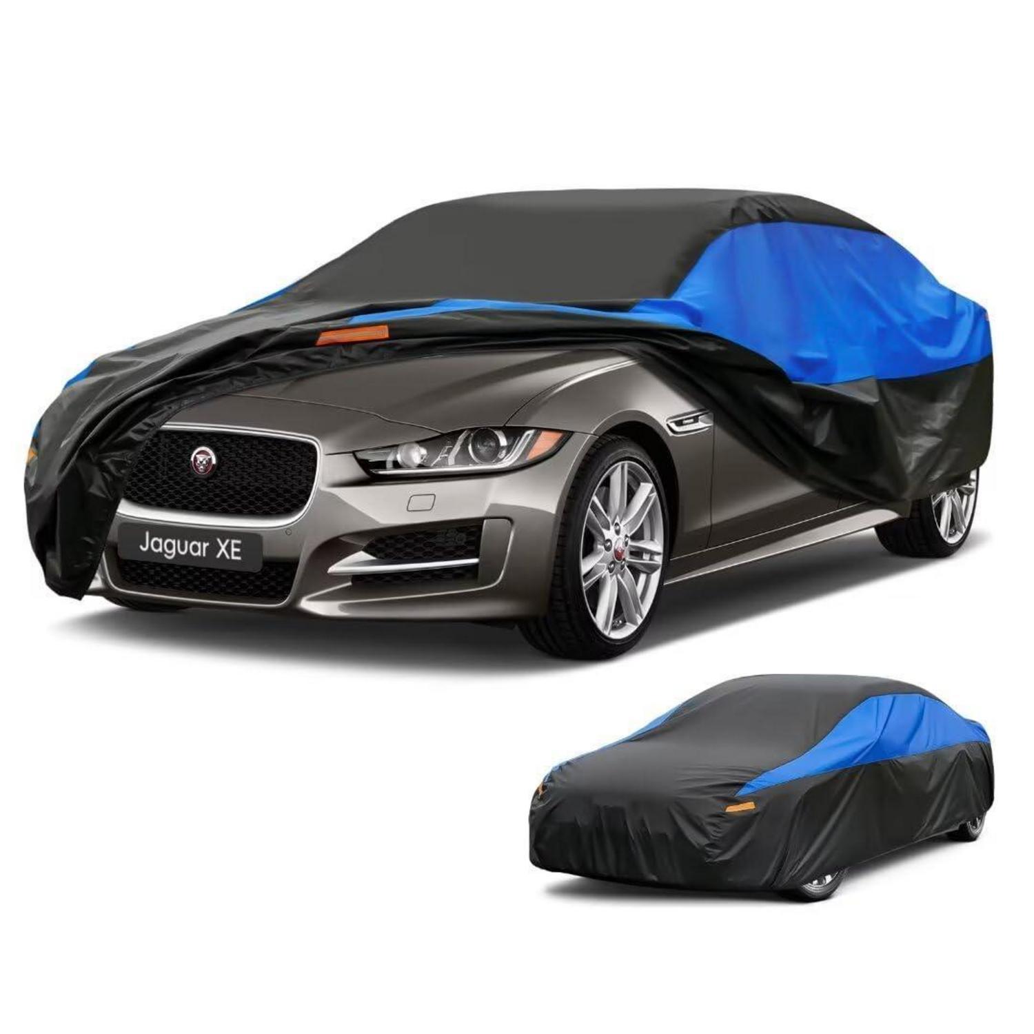 Autoabdeckung Wasserdicht Atmungsaktiv Für Jaguar Xe (2015-2024) Schwarz Blau