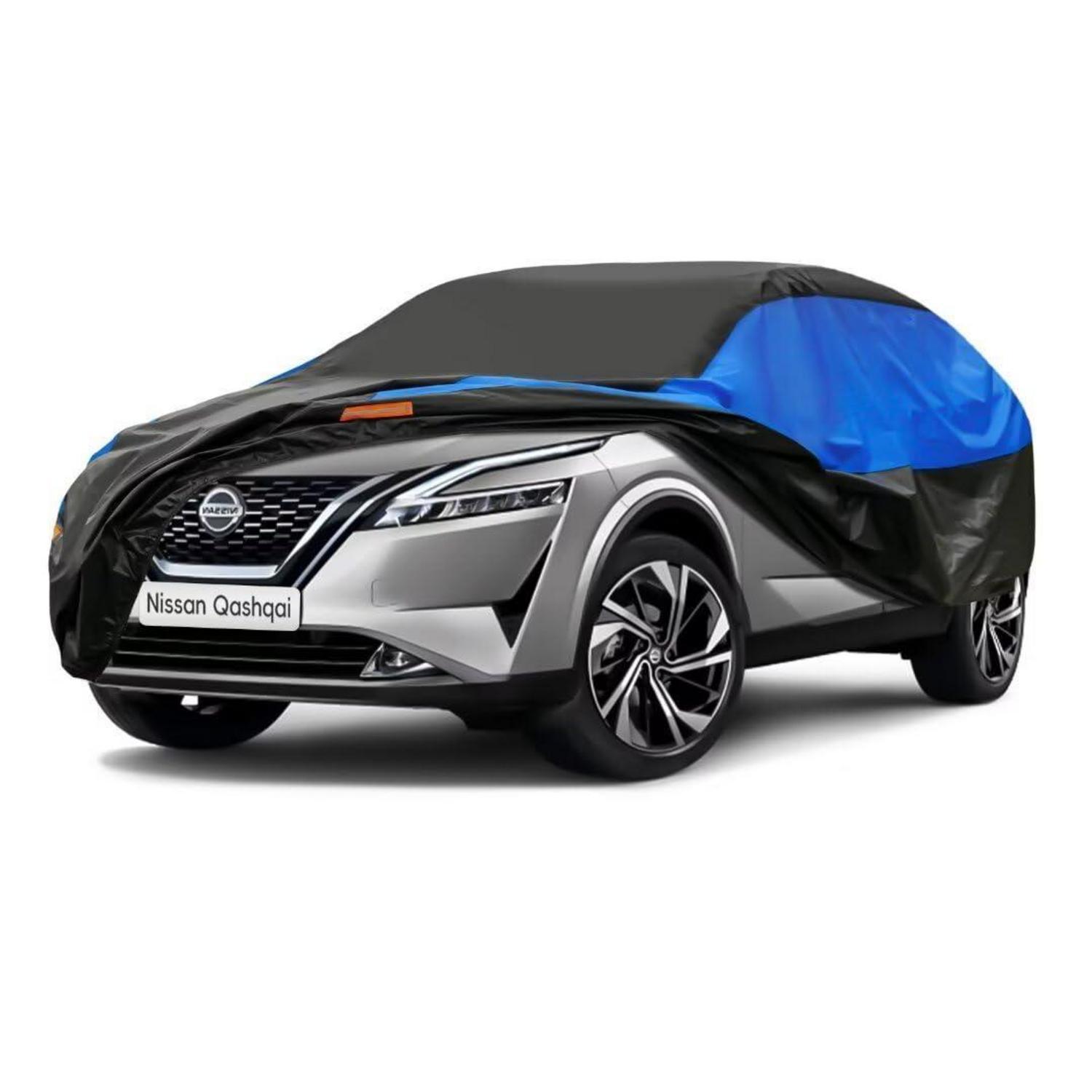 Autoabdeckung Wasserdicht Atmungsaktiv Für Nissan Qashqai (2017-2024) Schwarz Blau