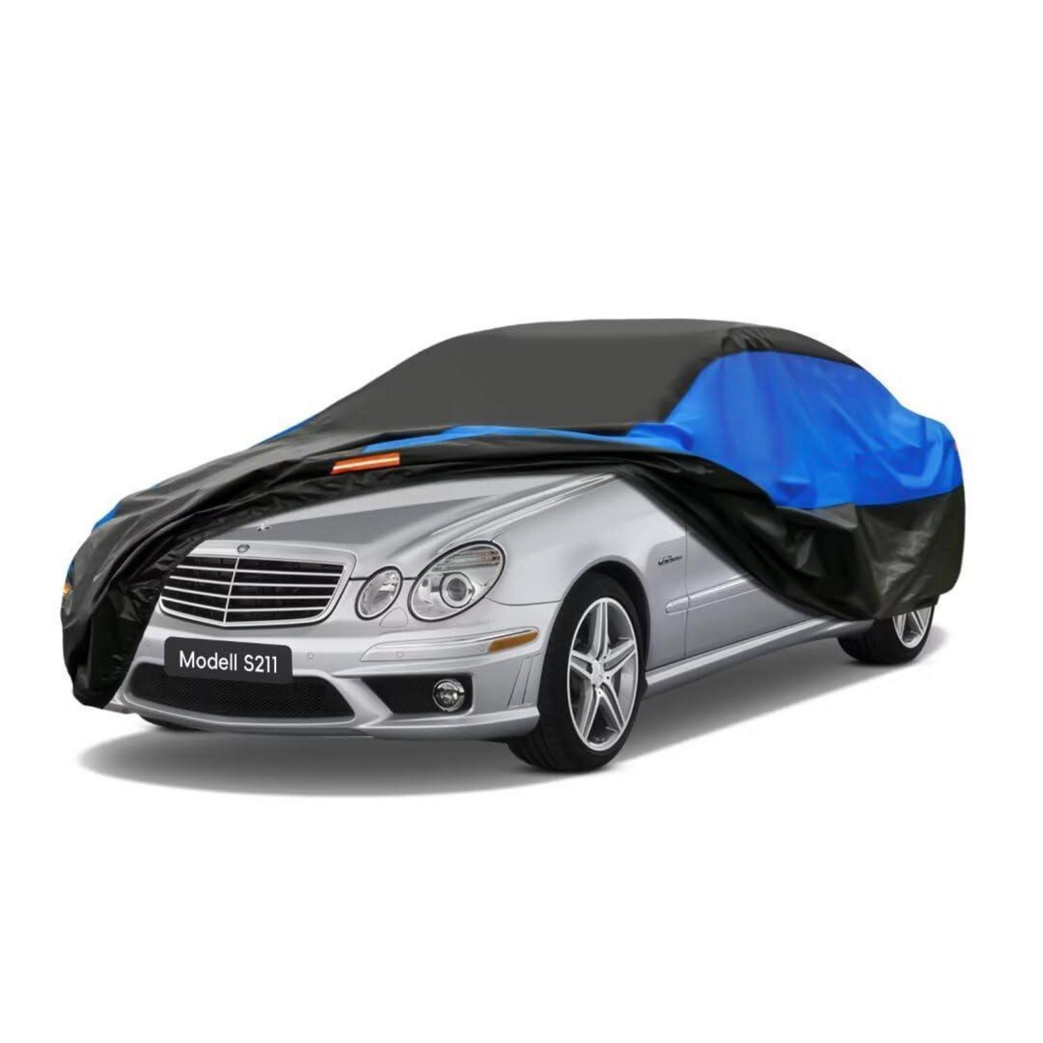 Autoabdeckung Wasserdicht Atmungsaktiv Für Renault Clio (1990-2024) Schwarz Blau