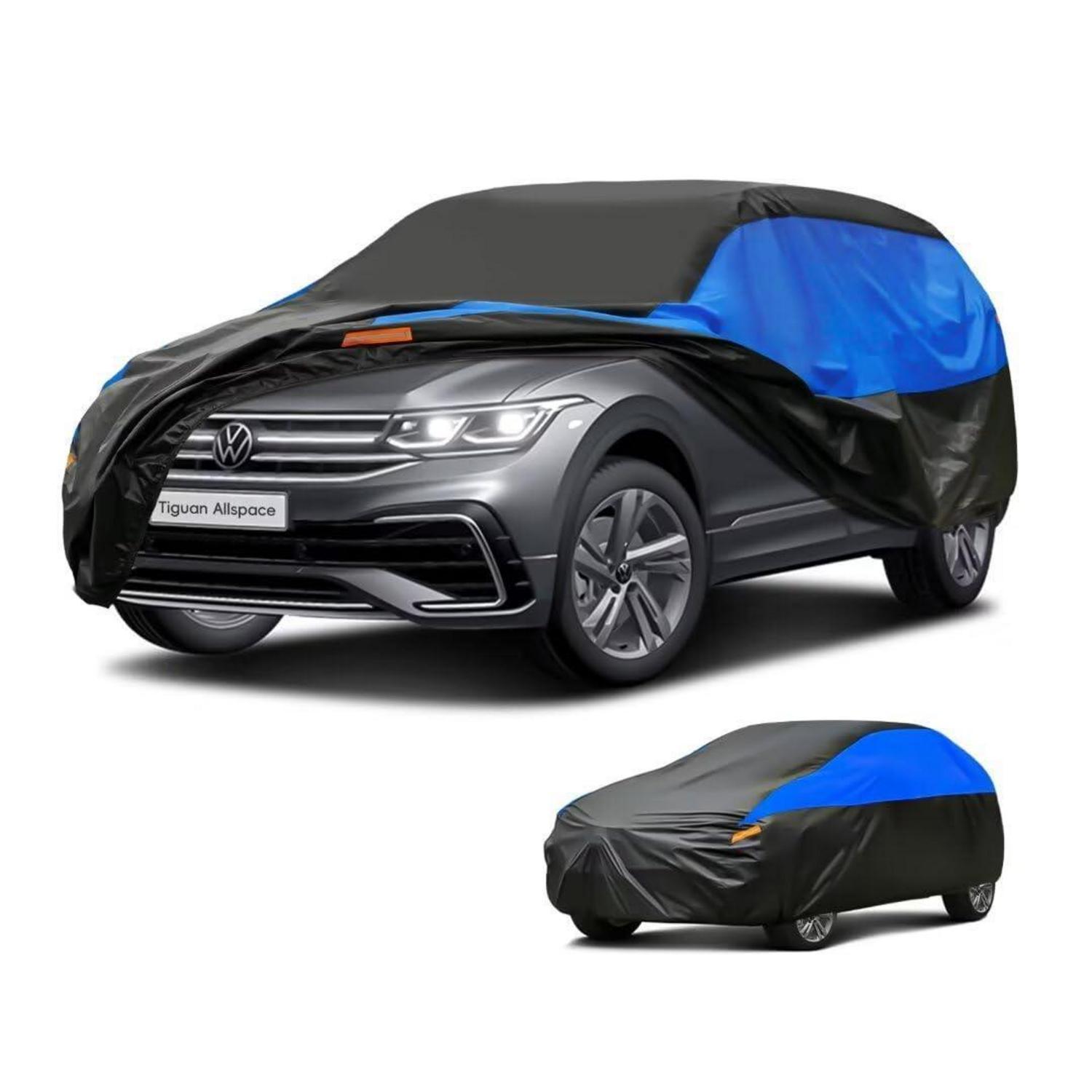 Autoabdeckung Wasserdicht Atmungsaktiv Für Tiguan Allspace (2016-2024) Schwarz Blau