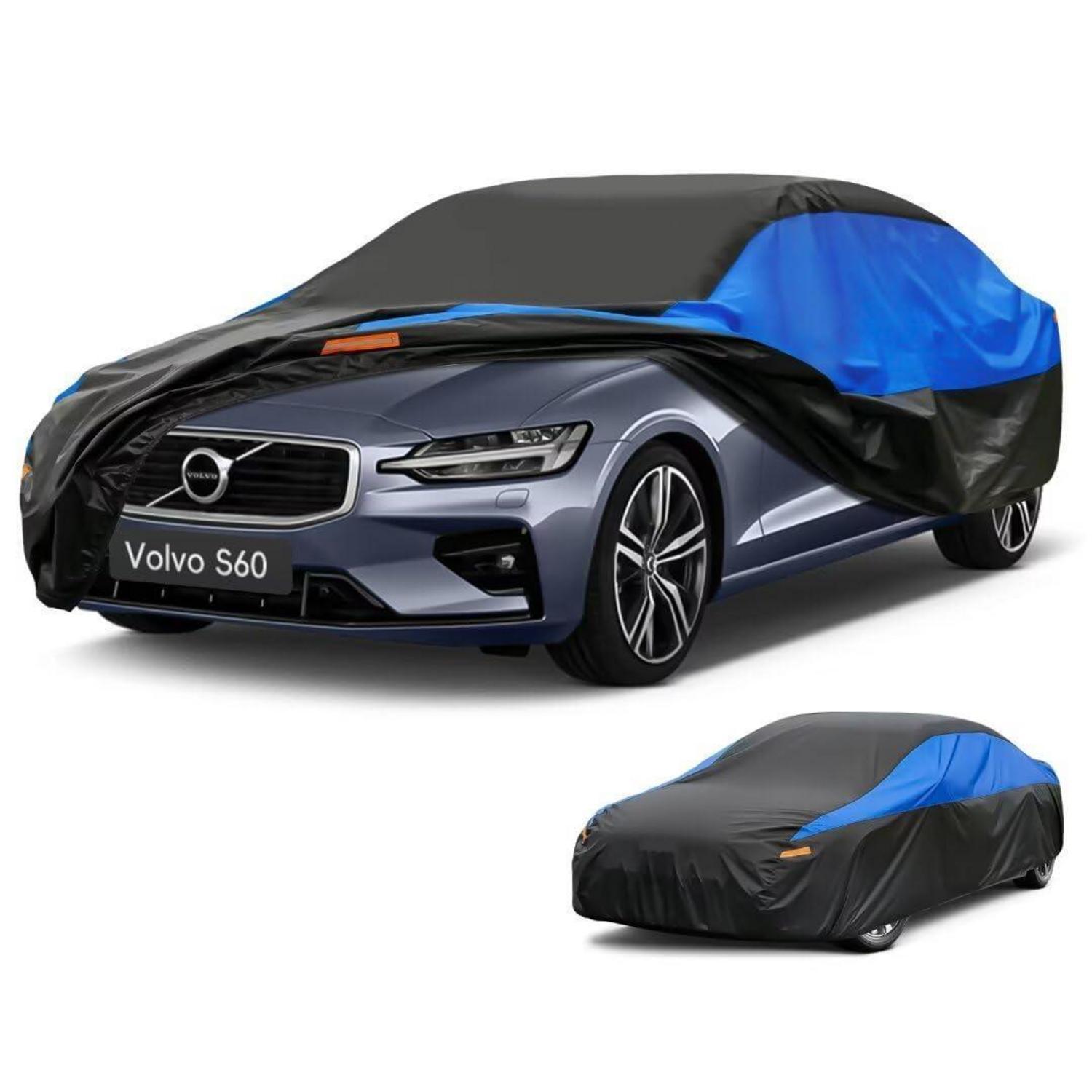 Autoabdeckung Wasserdicht Atmungsaktiv Für Volvo S60 (2019-2024) Schwarz Blau