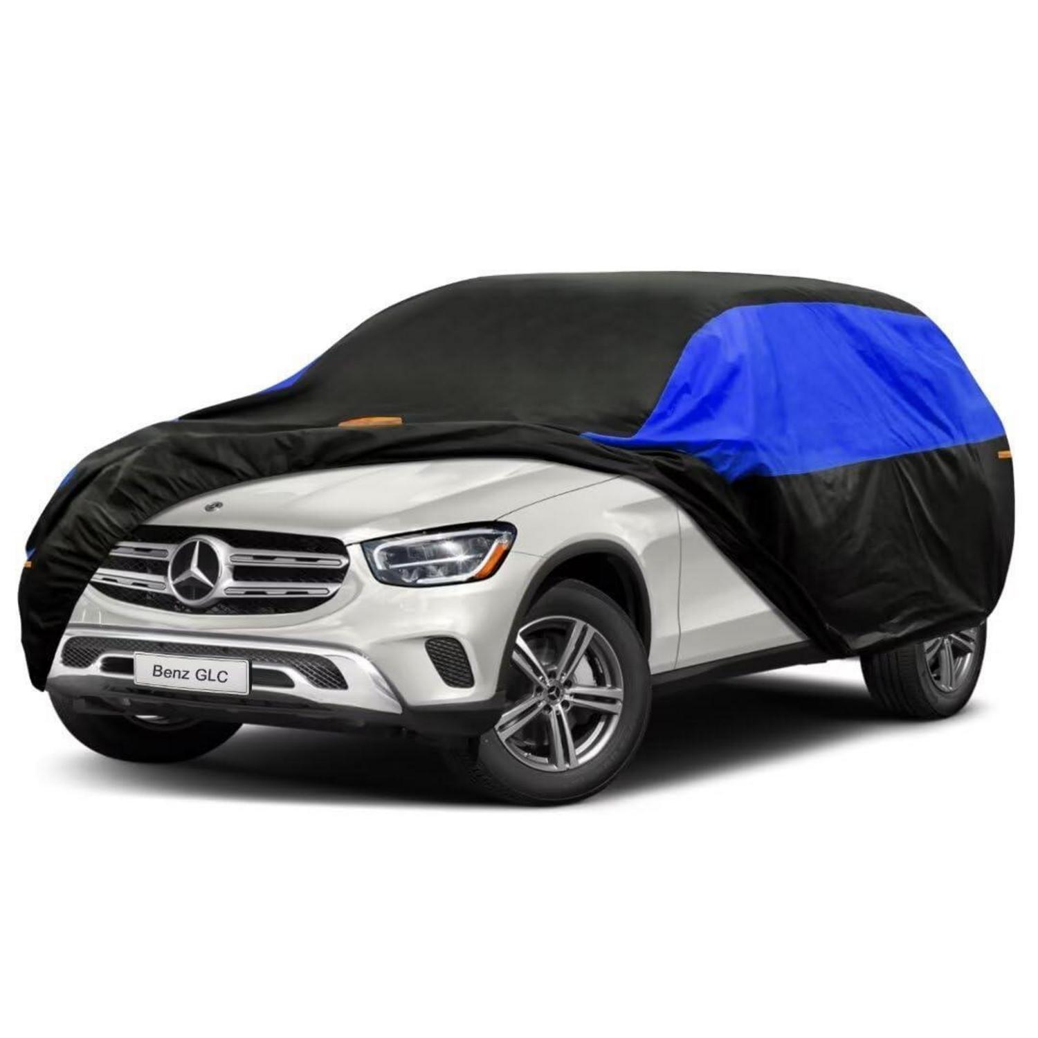 Autoabdeckung Wasserdicht Atmungsaktiv Für Benz Glc (2015-2024) Schwarz Blau
