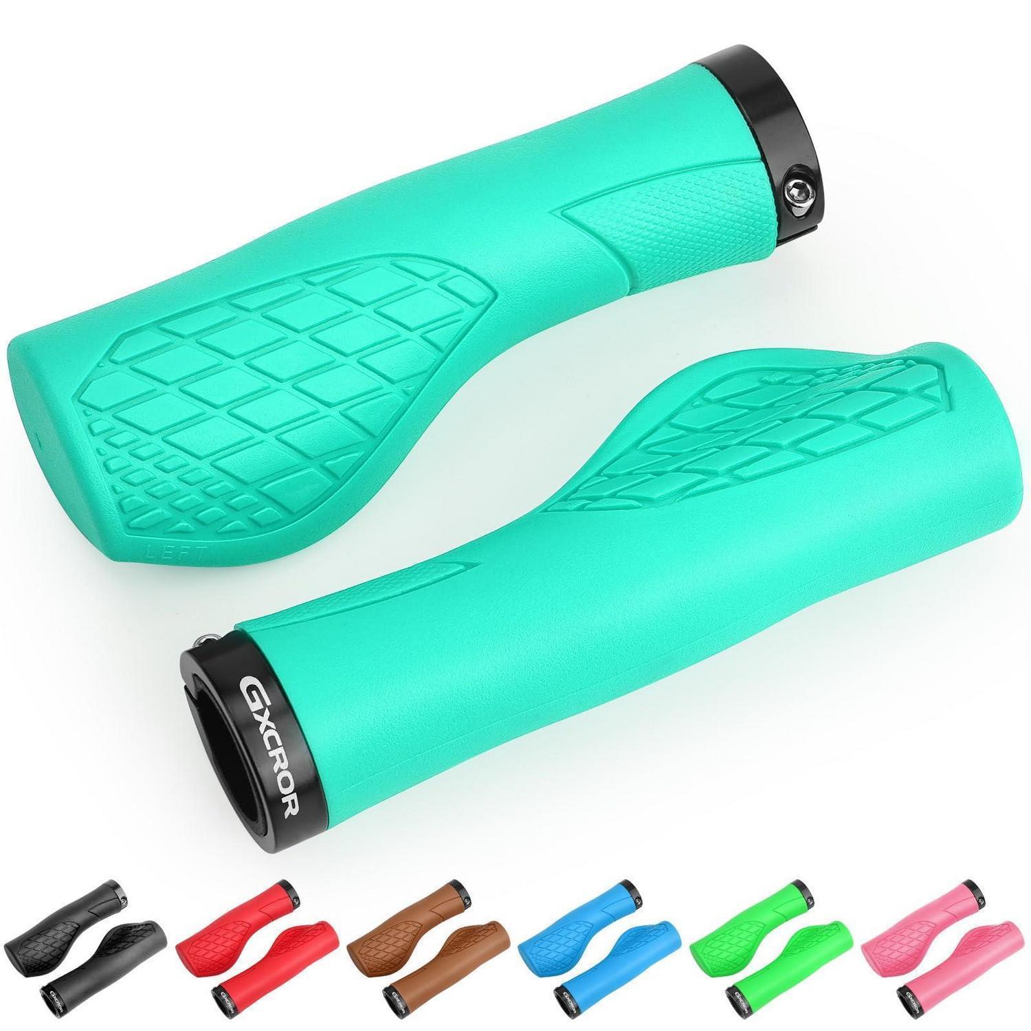 Ergonomische Fahrradgriffe Für 22,2mm Lenker, Anti-rutsch, Dual Lock, Hellgrün