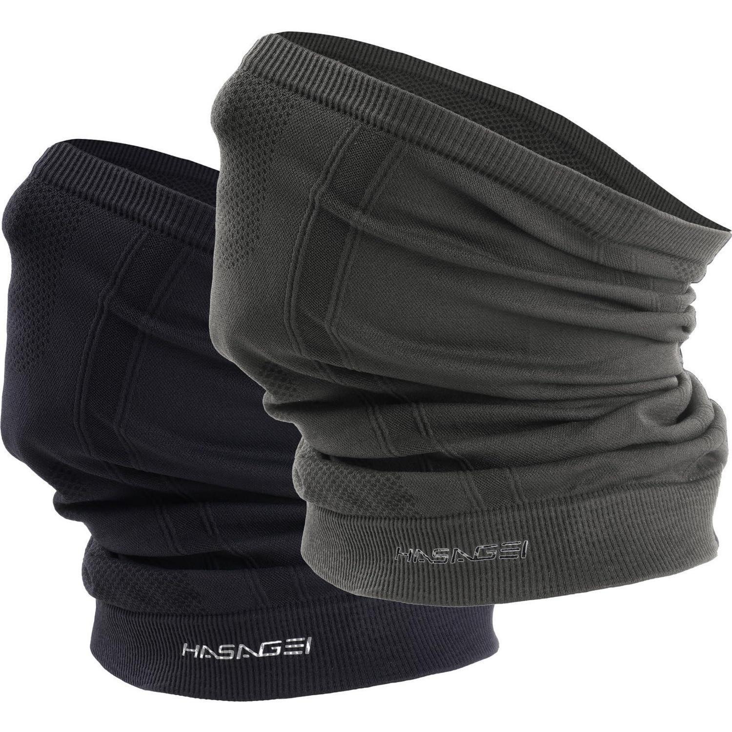 Halbe Sturmhaube Atmungsaktiv Für Sport & Outdoor, Herren & Damen, Schwarz+grau