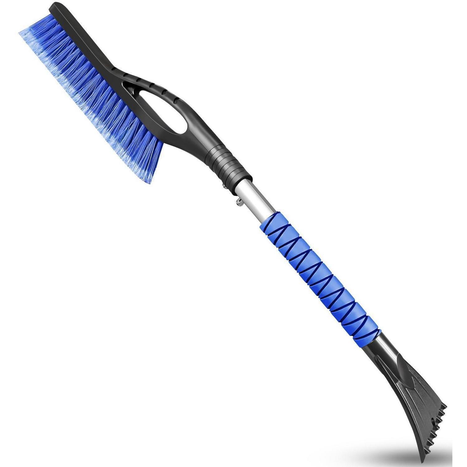 Schneebürste Und Eiskratzer 69cm Mit Abnehmbarem Griff Und Schaumstoffgriff