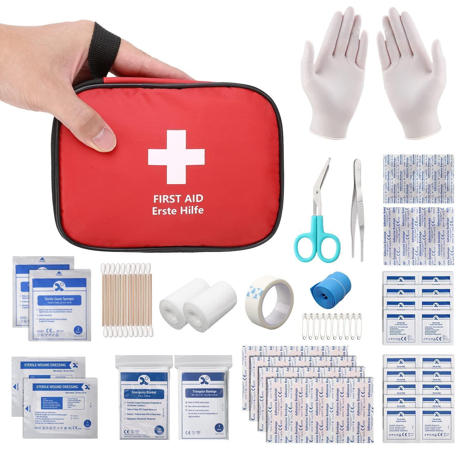 Erste Hilfe Set 90 Teile Mini Reiseapotheke Notfalltasche Outdoor Zuhause Auto