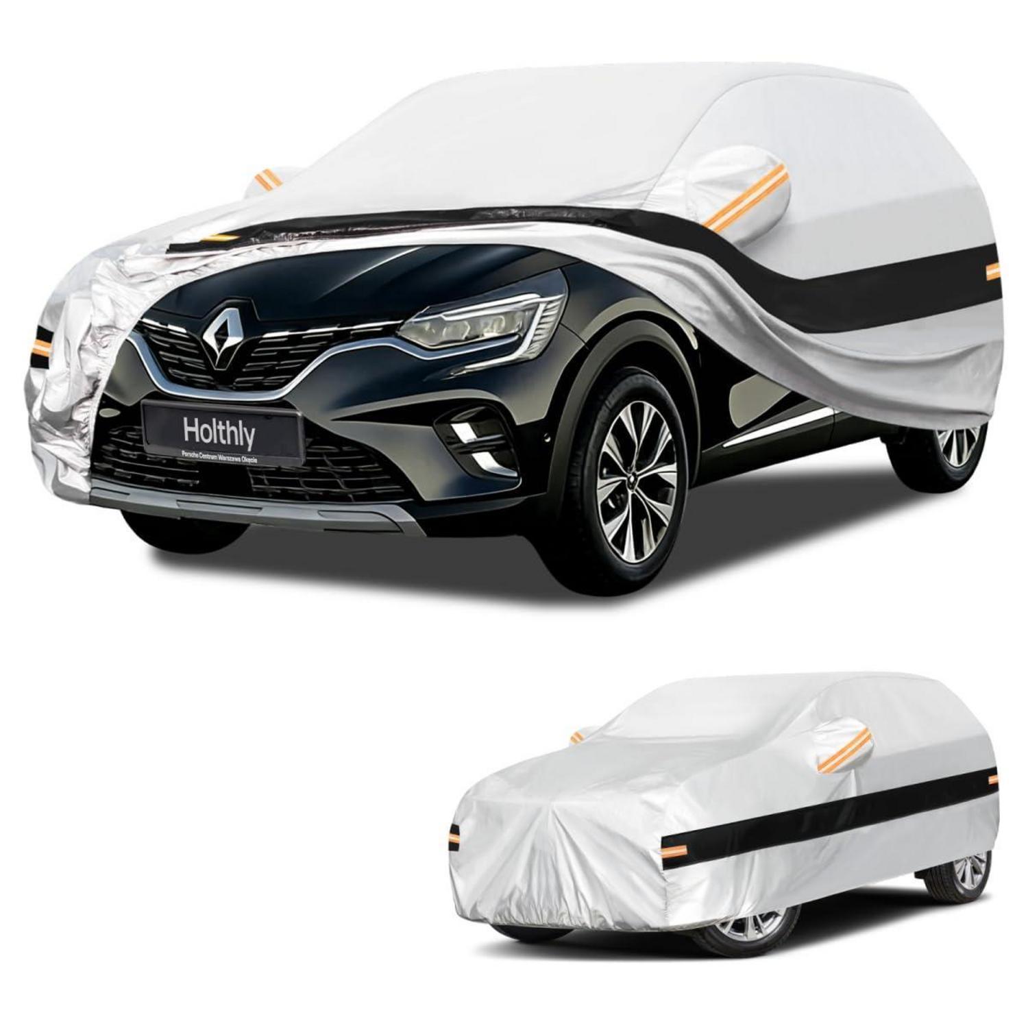 Autoabdeckung Suv 10 Lagen 100% Wasserdicht Für Renault Captur (2013-2026) Silber