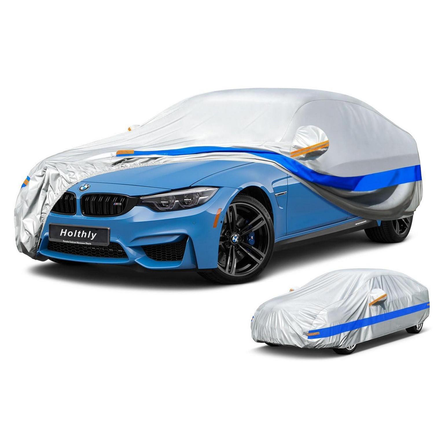 Autoabdeckung 3xl Wasserdicht Atmungsaktiv Für Limousine 470-490cm Graublau