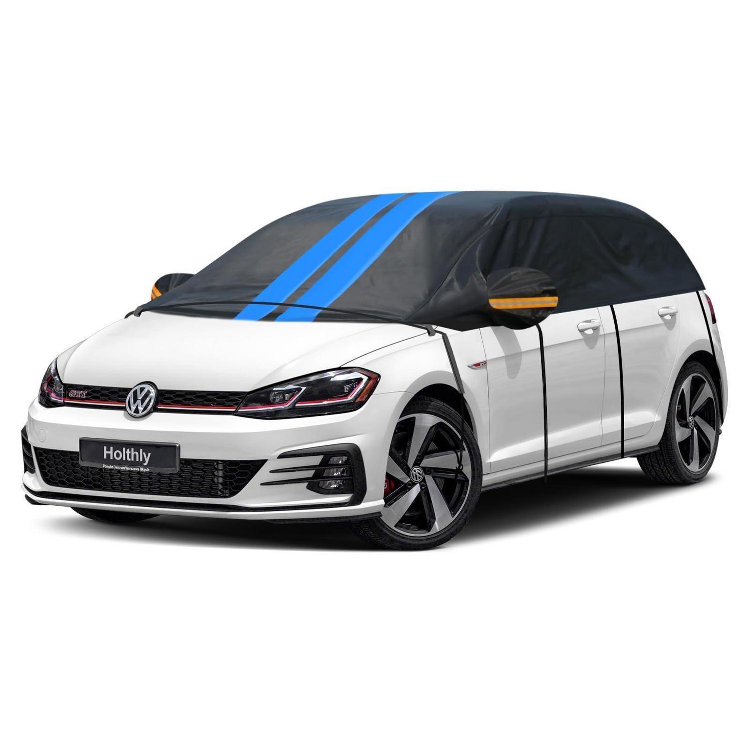 Halbgarage Auto Wasserdicht Atmungsaktiv Für Schrägheck Bis 450 Cm Schwarz