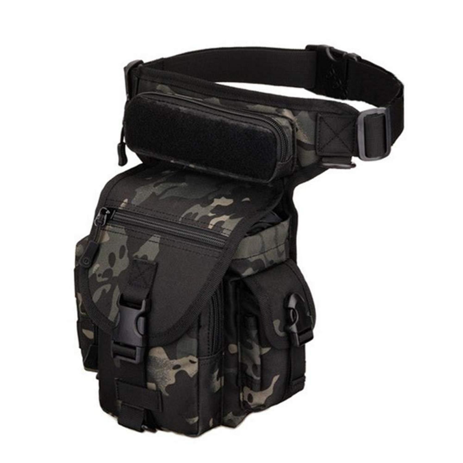 Taktische Beintasche Molle Wasserabweisend Für Herren, Motorrad, Wandern, Outdoor