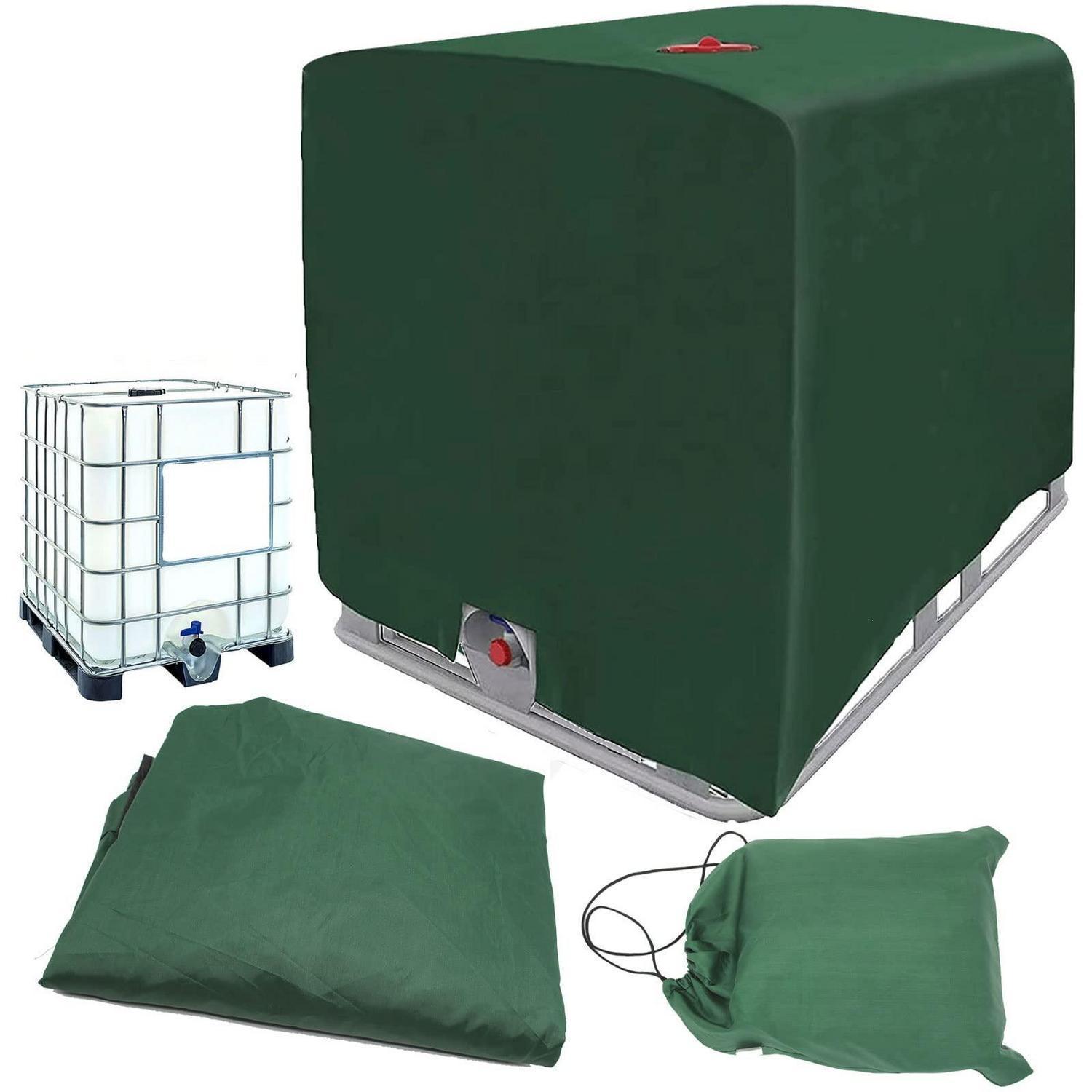 Ibc Tank Abdeckung 1000l, Wasserdicht & Uv-schutz, 120x100x116cm Grün