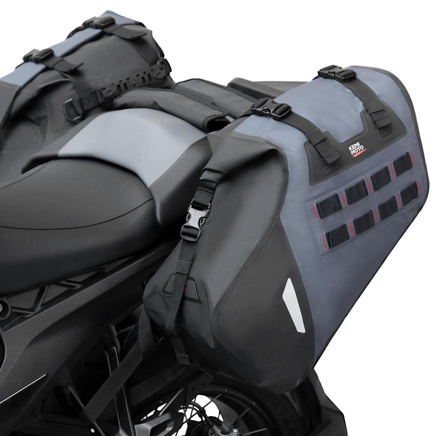 Motorrad Satteltaschen 30l Ipx6 Wasserdicht Mit Molle-system Für Enduro & Adventure Bikes