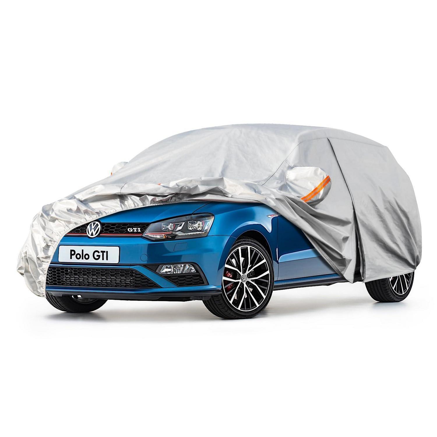 Autoplane Wasserdicht Für Vw Polo (1981-2025) 6-schicht Vollgarage Staubschutz Silber