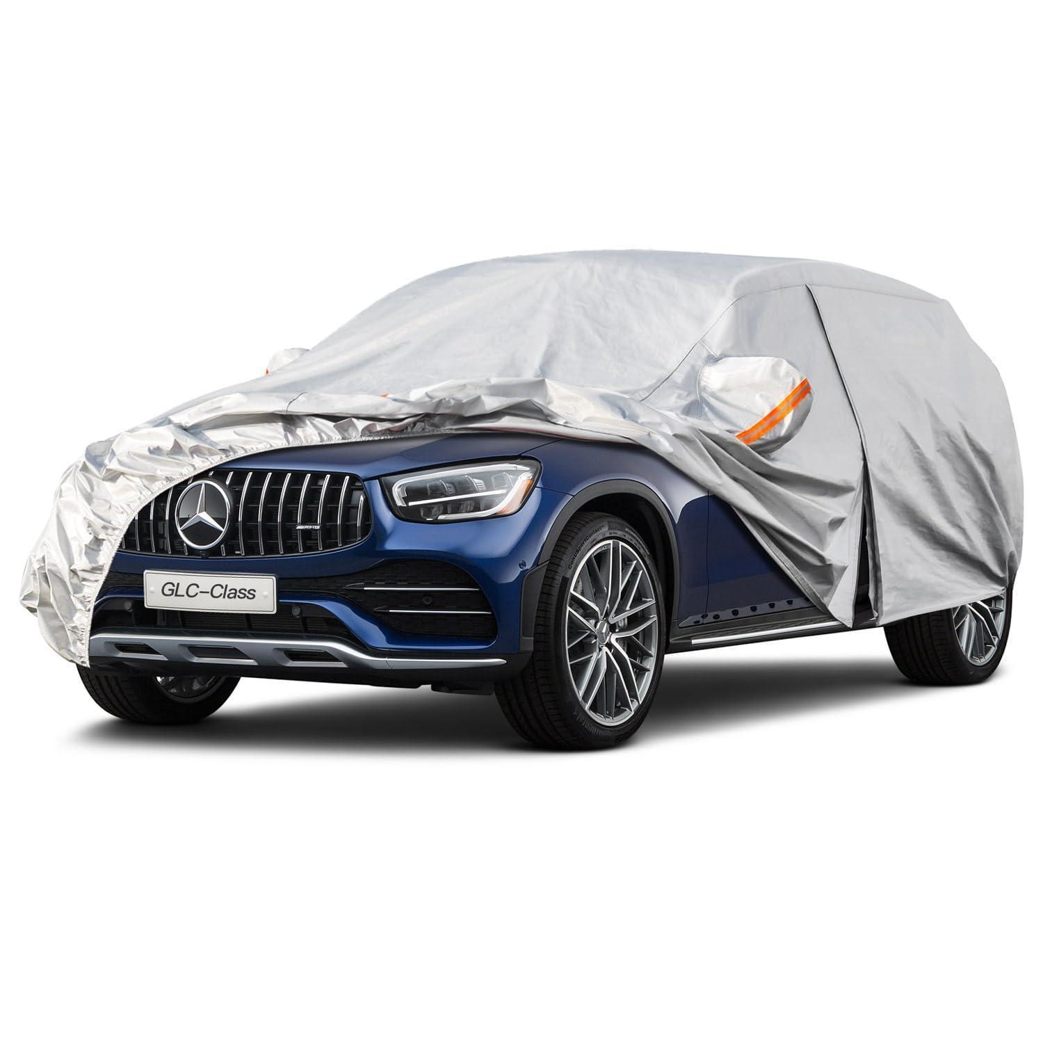 Vollgarage Autoabdeckung Wasserdicht Für Mercedes Benz Glc (2015-2025) Silber